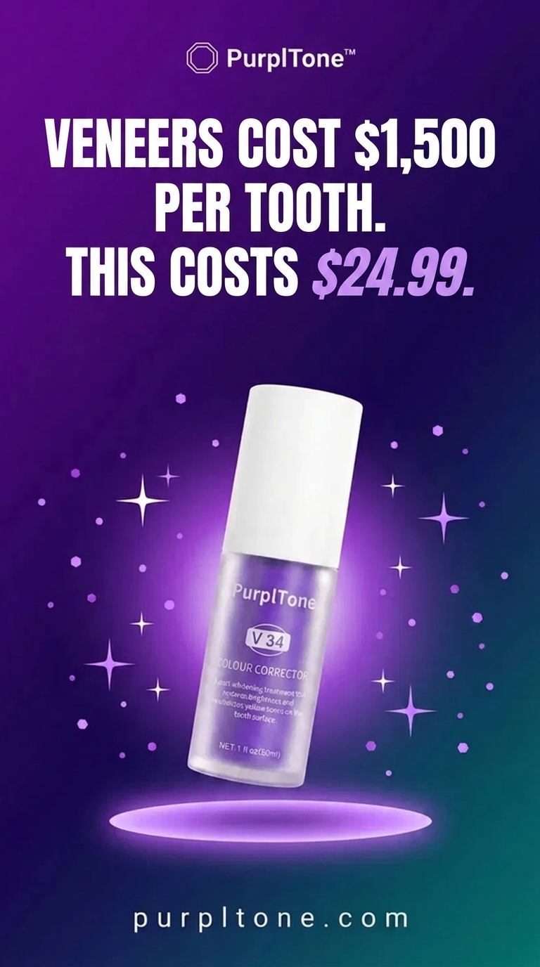 PurplTone Facebook ad: Veneers Cost $1,500 Per Tooth. This Costs $24.99.