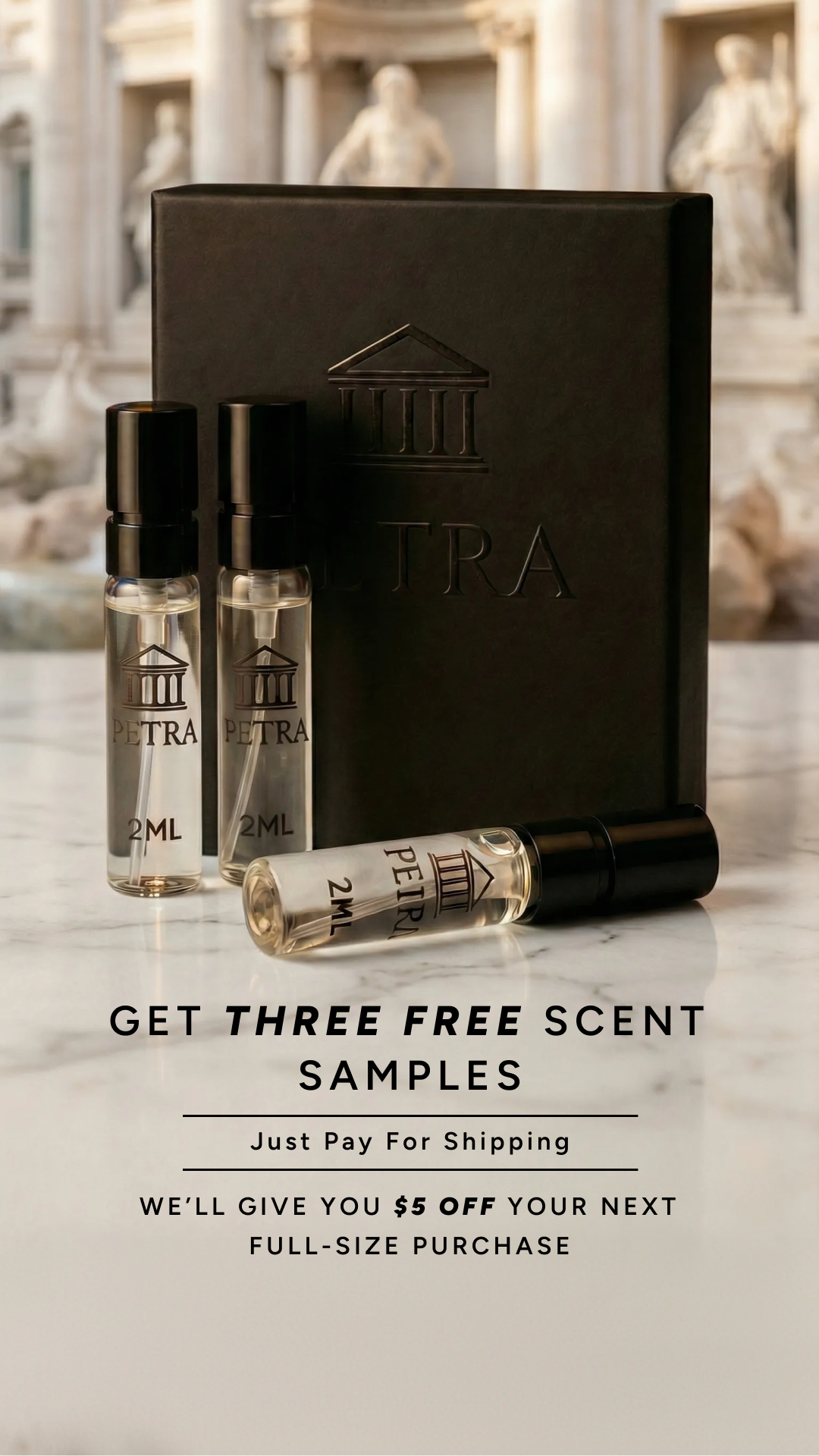 Petra Fragrances Facebook ad from Feb 15, 2026