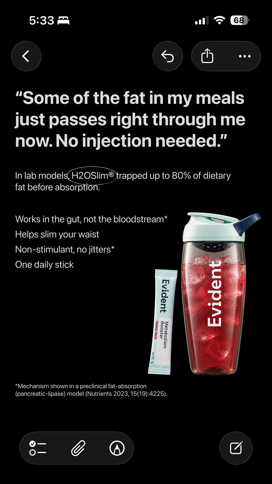 Evident Wellness Facebook ad