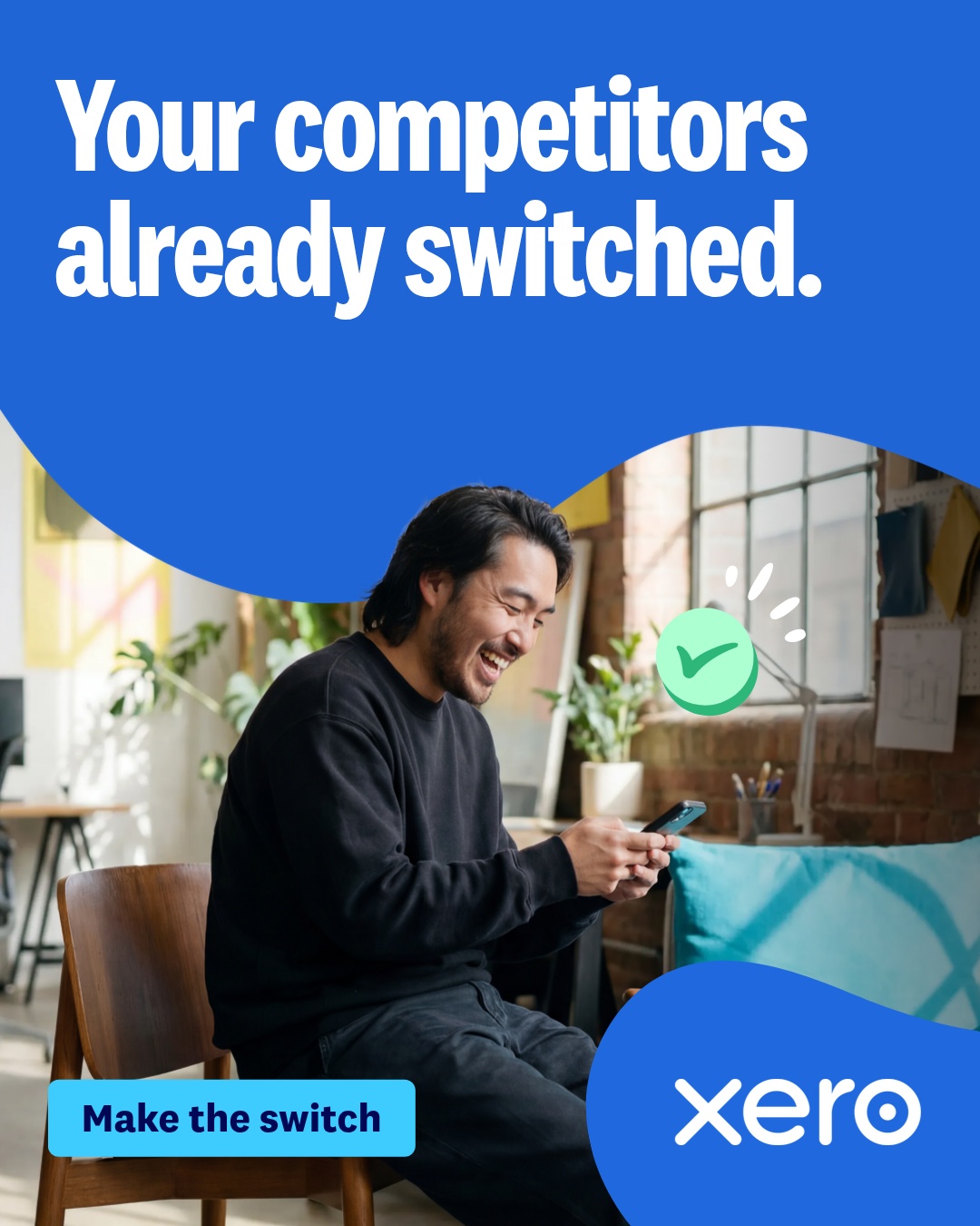 Xero Facebook ad: A switch you’ll actually love