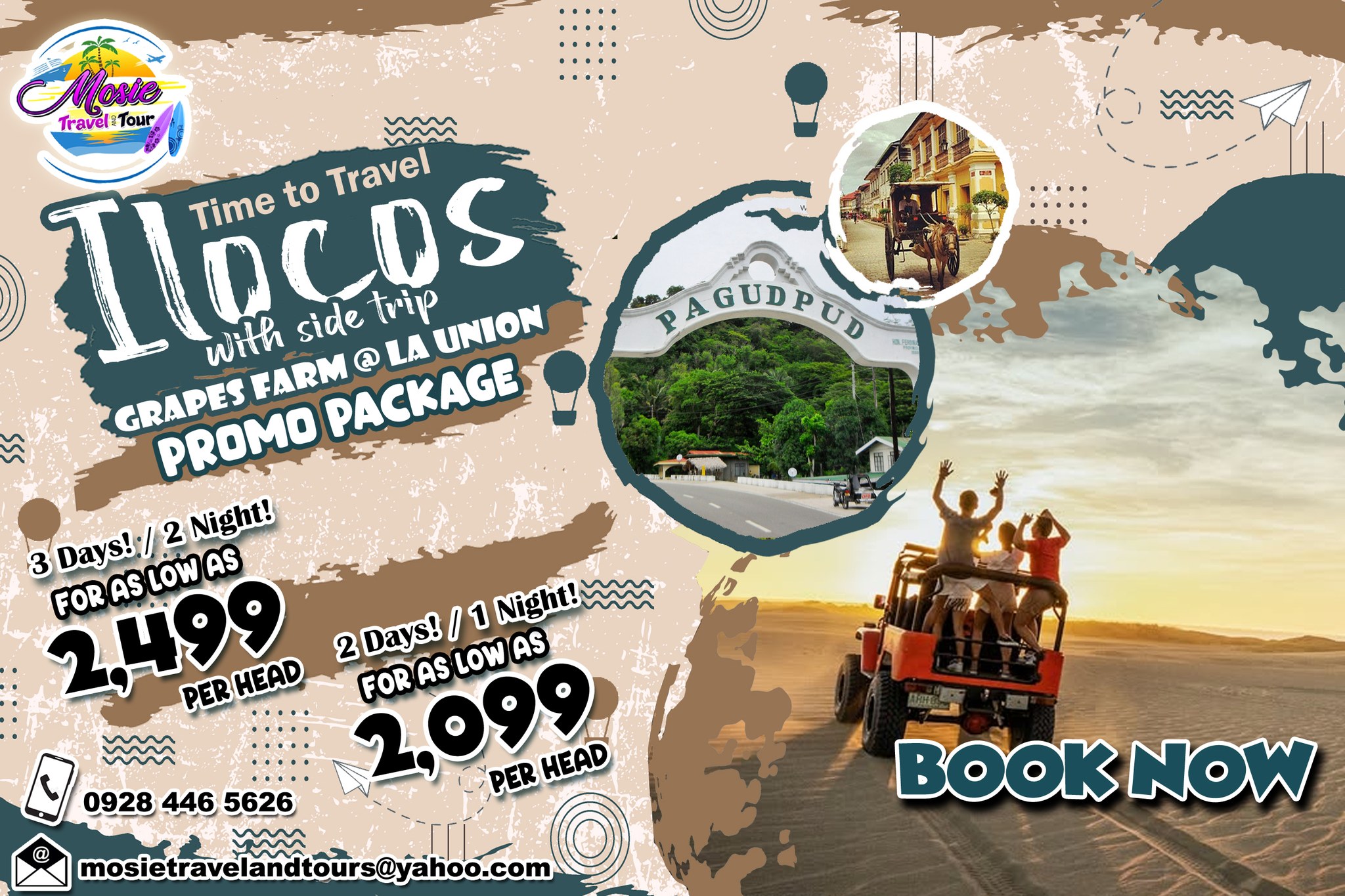 Mosie Travel And Tours Facebook ad: The perfect moment doesn’t wait.