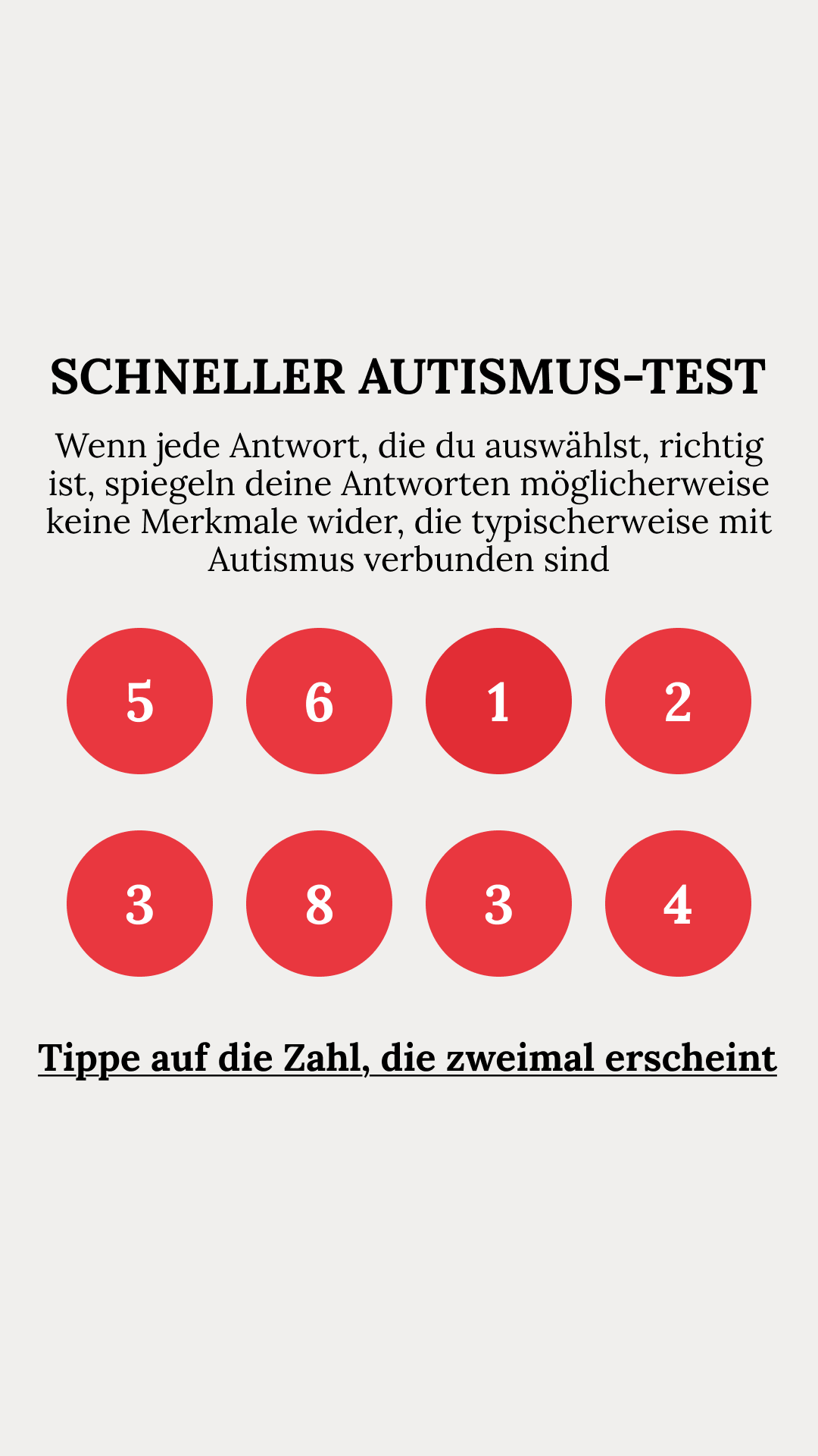 International Brain Test Facebook ad