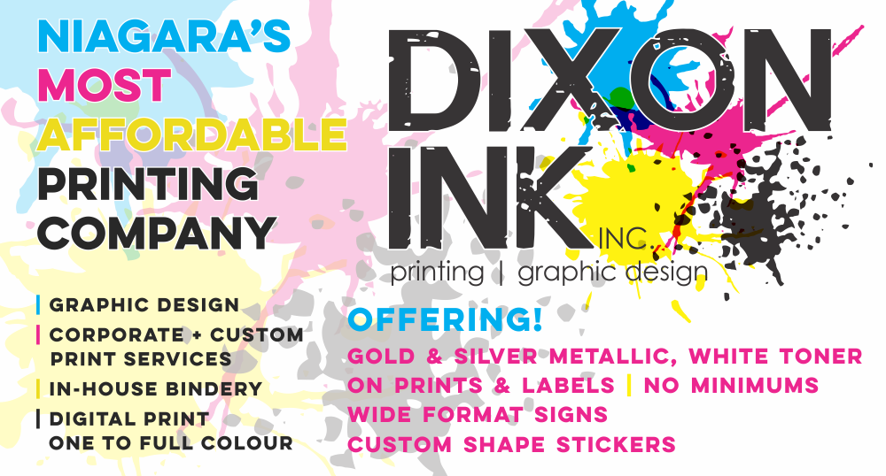 Dixon Ink Facebook ad: Full service print shop with in-house graphic design.