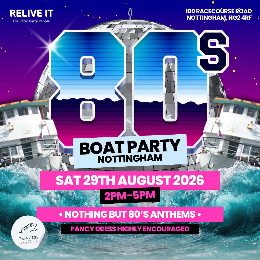 Relive It Facebook ad: Pure 80s party atmosphere on the water