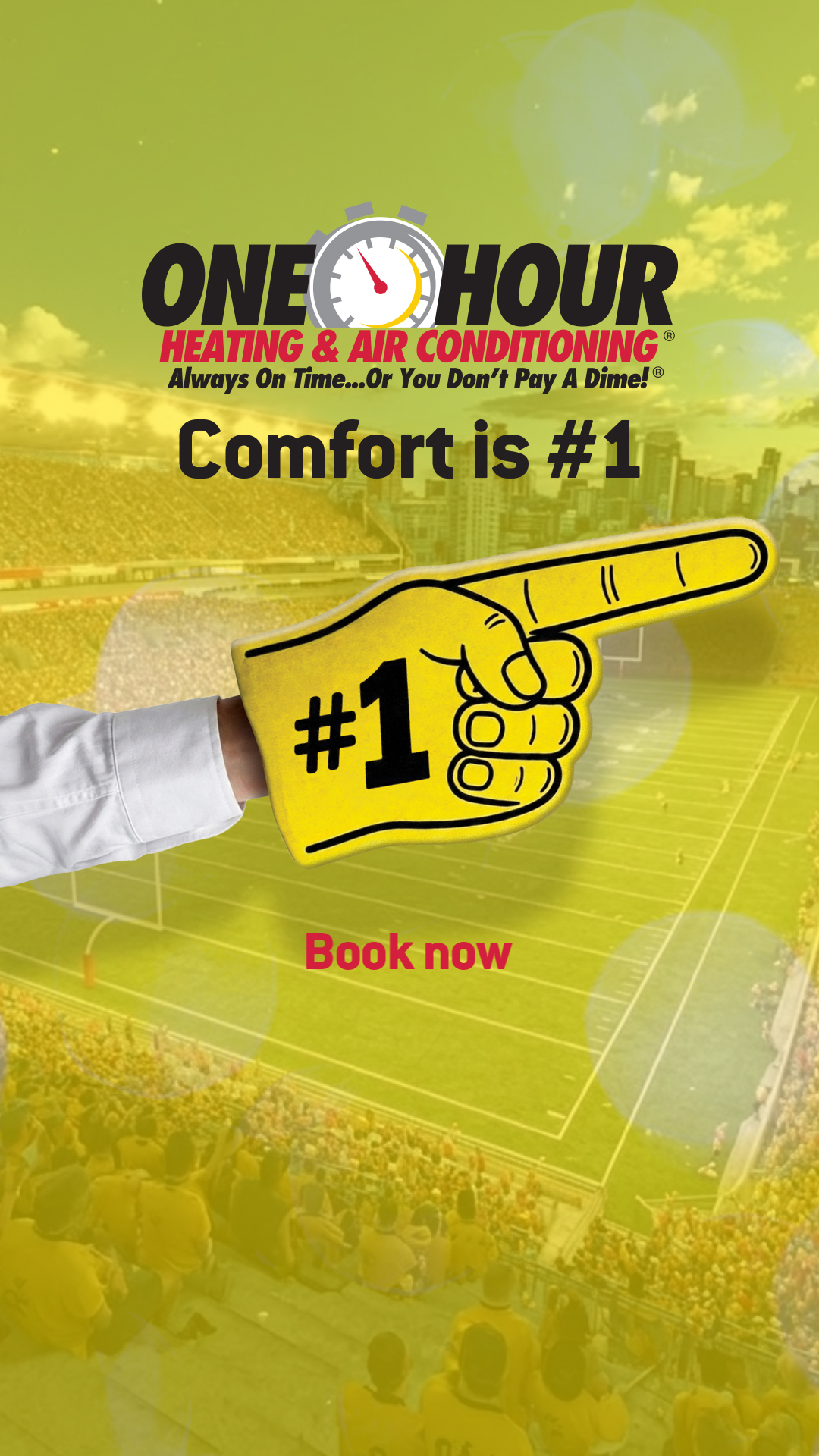 One Hour Heating and Air Conditioning Facebook ad