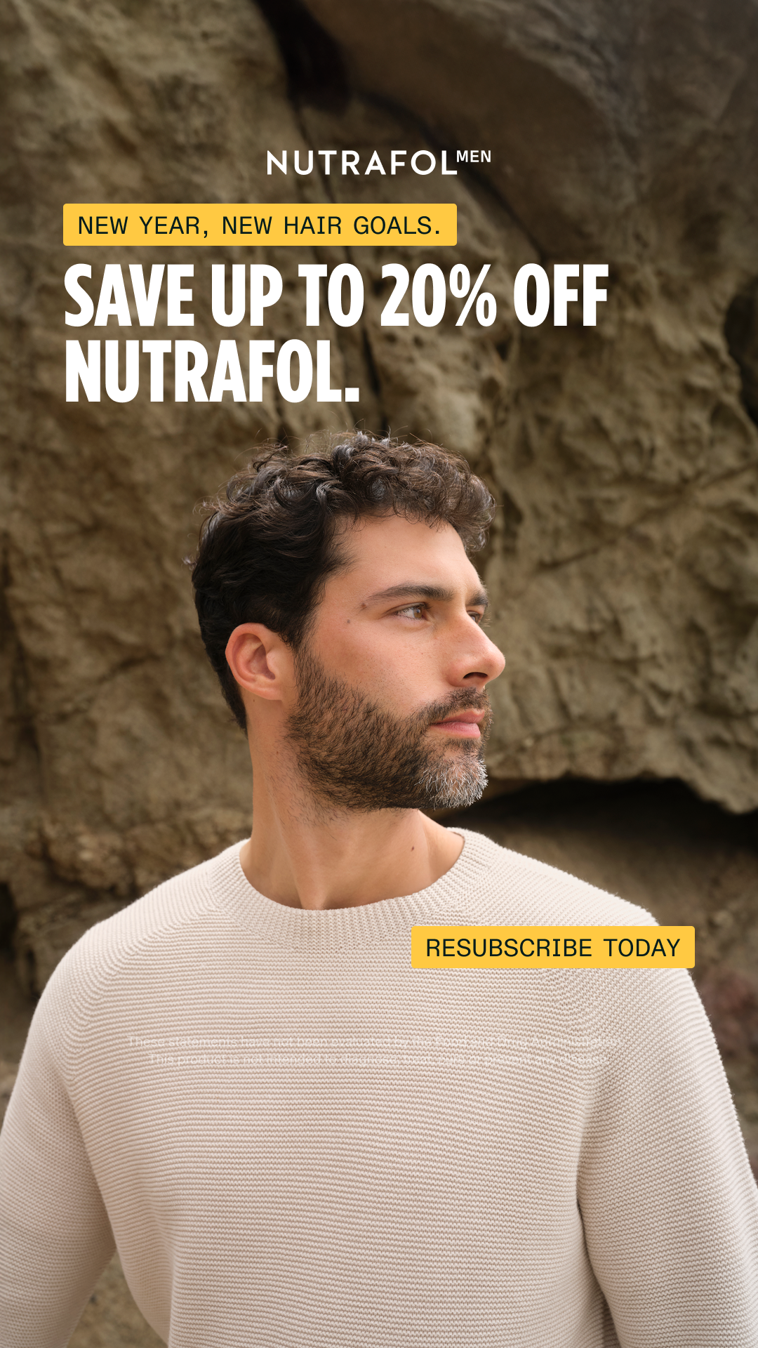 Nutrafol Men Facebook ad