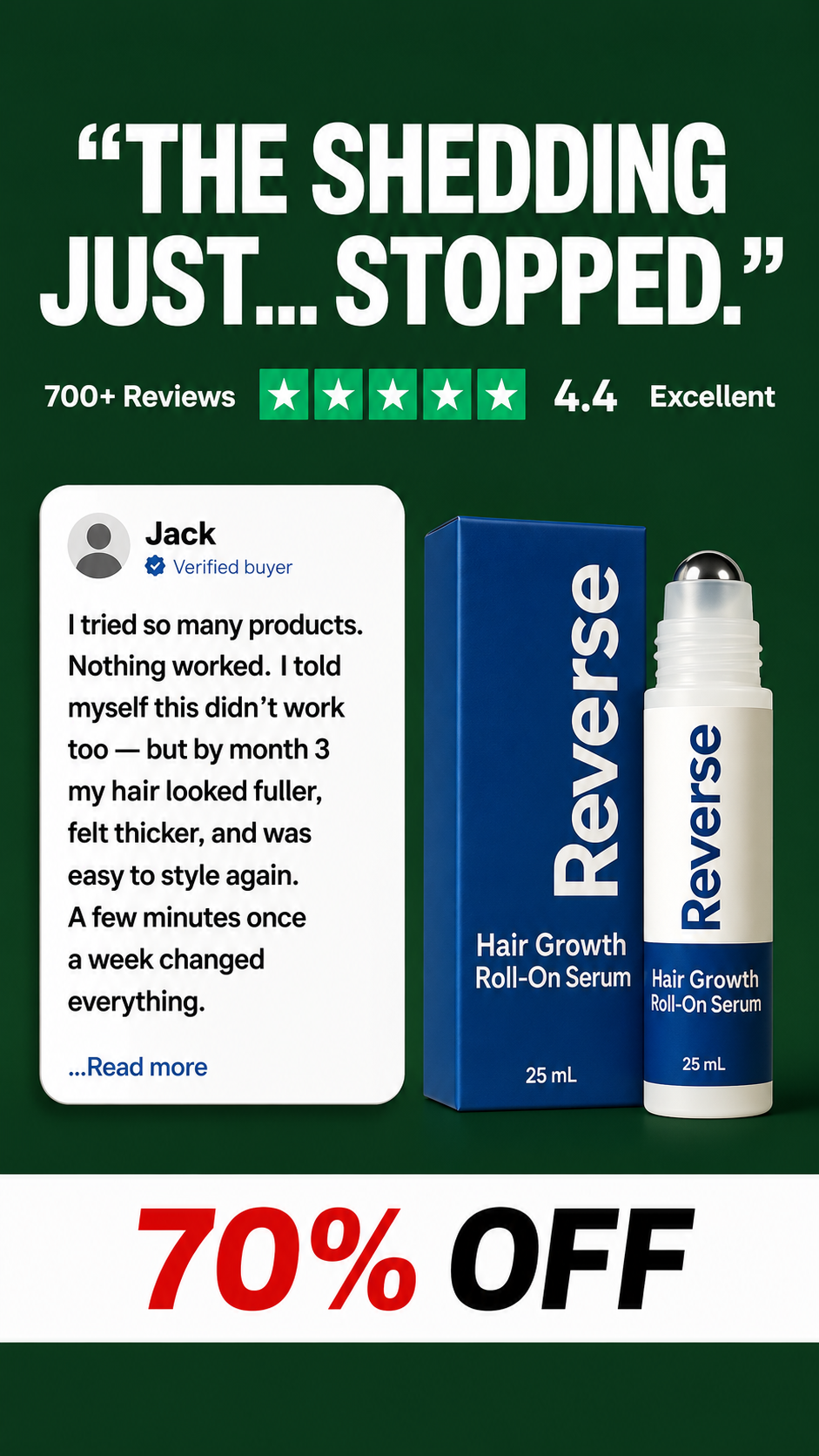 Reverse HairCo Facebook ad