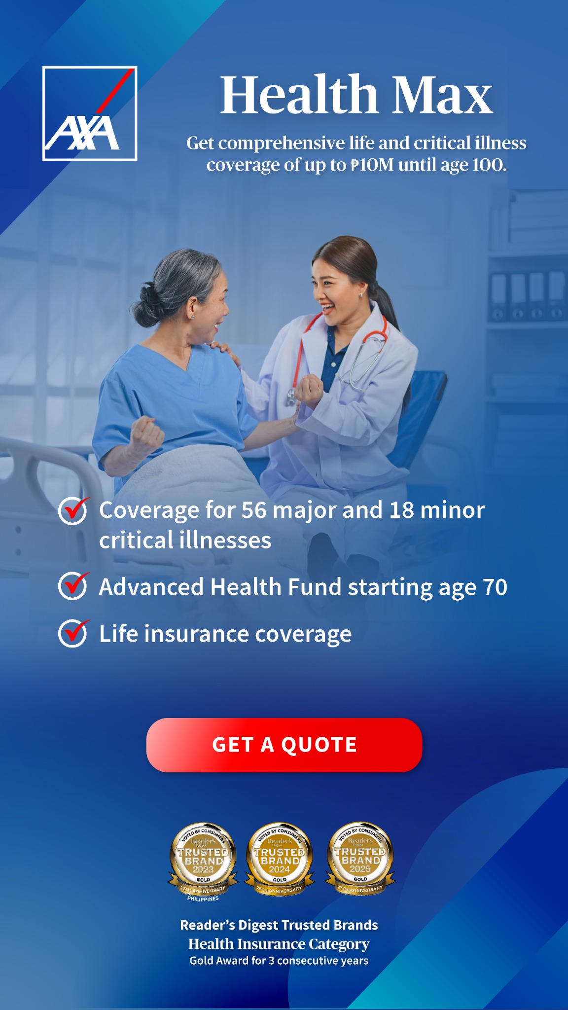 AXA Philippines Facebook ad