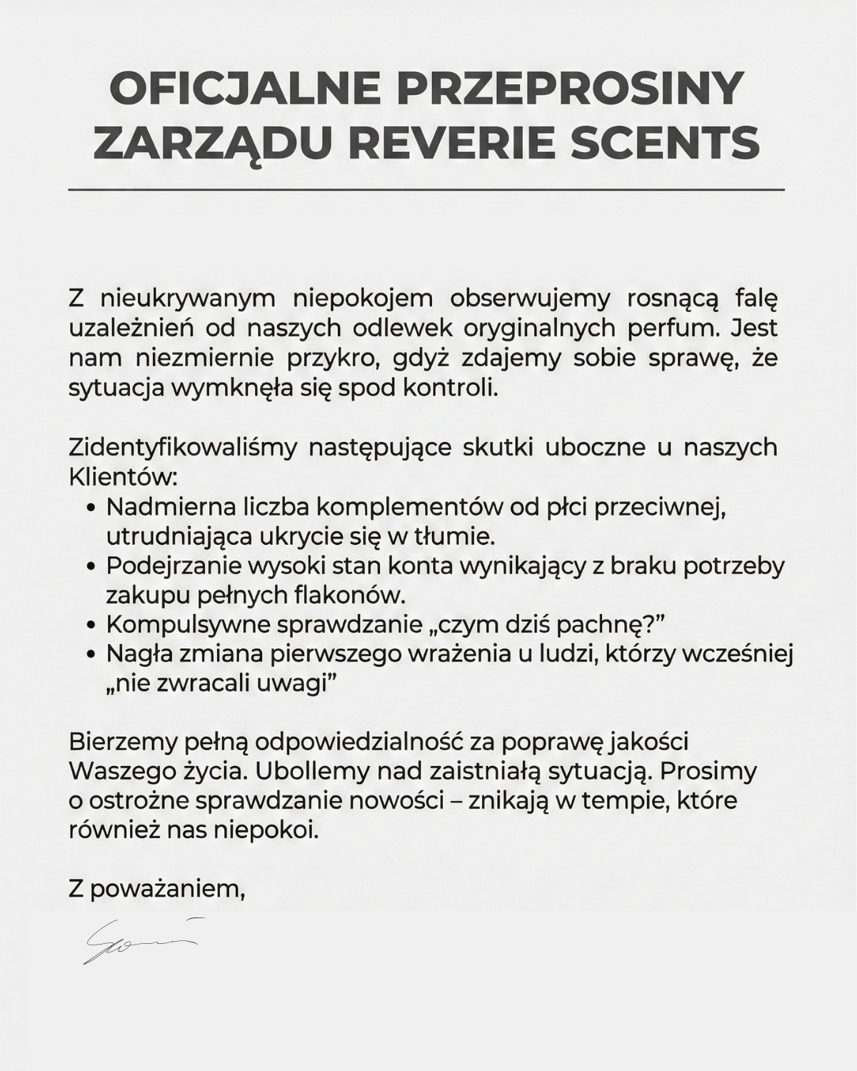 Reverie Scents Facebook ad: Zaufało nam już ponad 7500 klientów