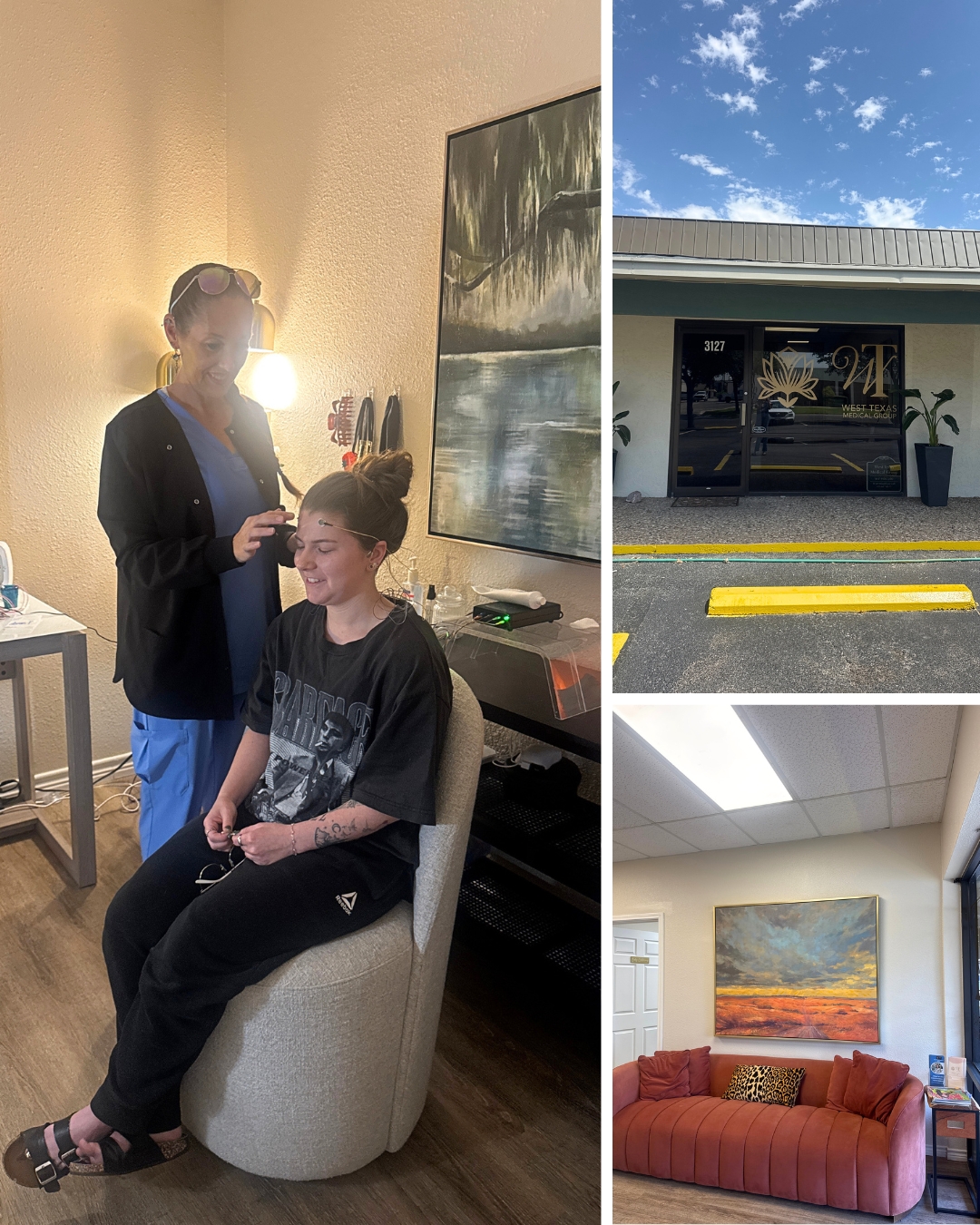 West Texas Medical Group Facebook ad: $75 Brain Gauge & First Session!