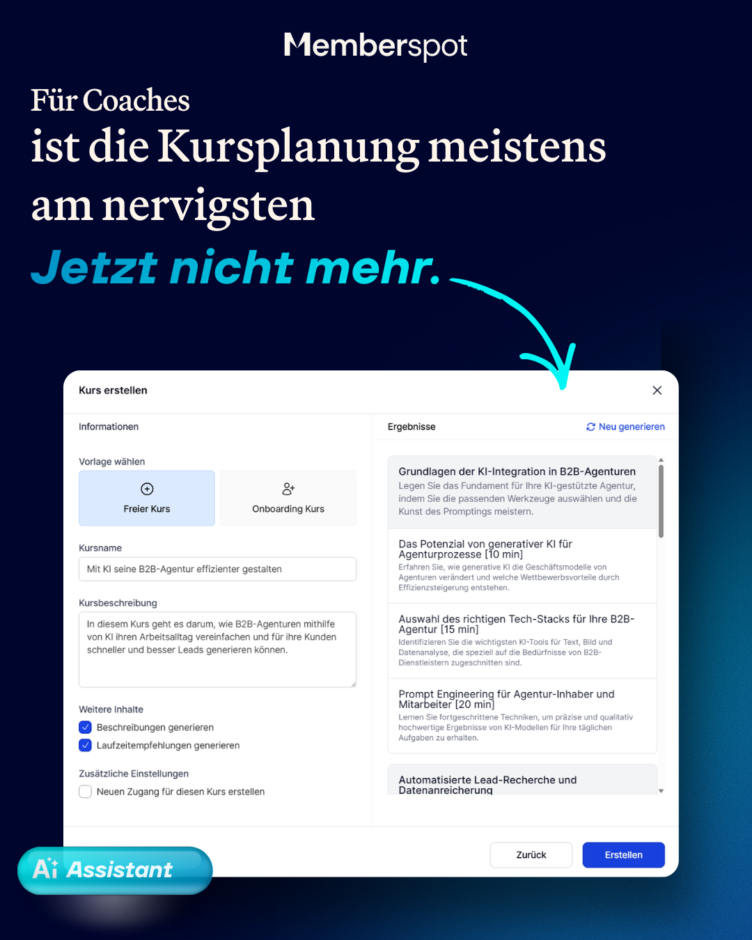 Memberspot GmbH Facebook ad
