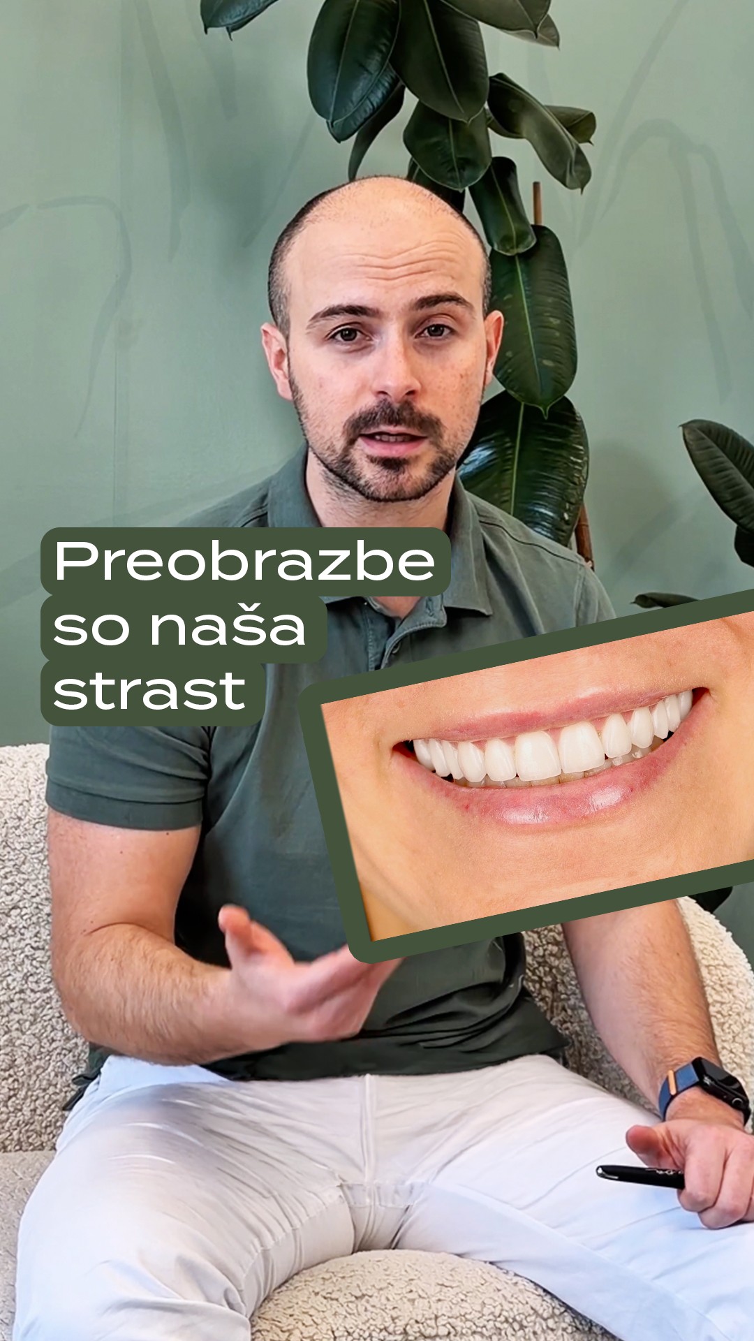Lotus dentalni center Facebook ad: »Before« fotografija pacientkinih zob vedno izzove enako…