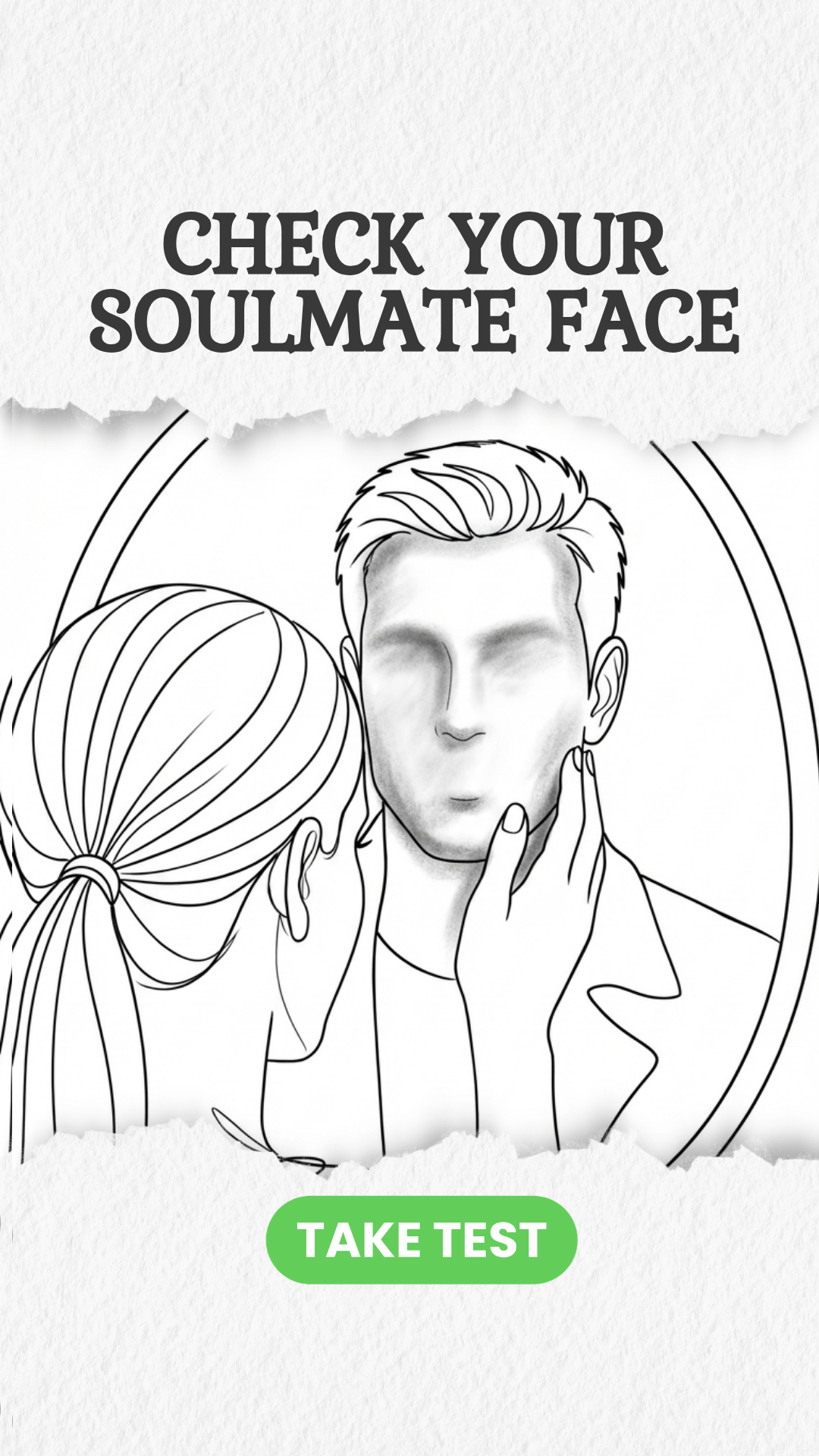 Soulmate Drawing Facebook ad: Take quiz and check it out!