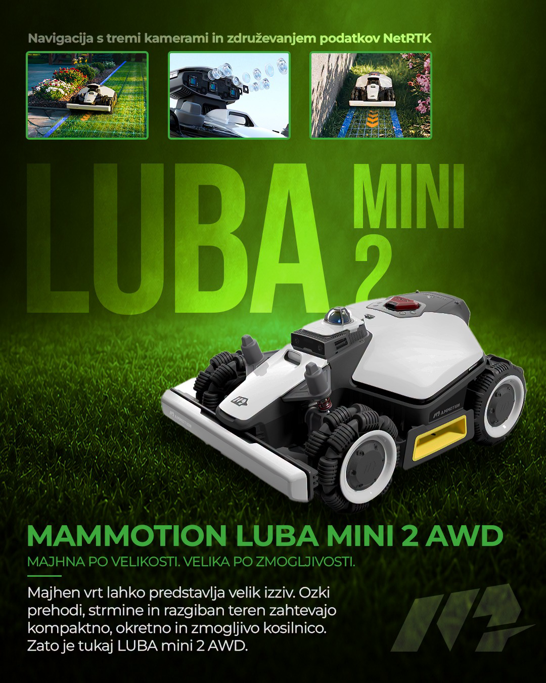 Mammotion Slovenija Facebook ad: MAMMOTION LUBA MINI 2 AWD