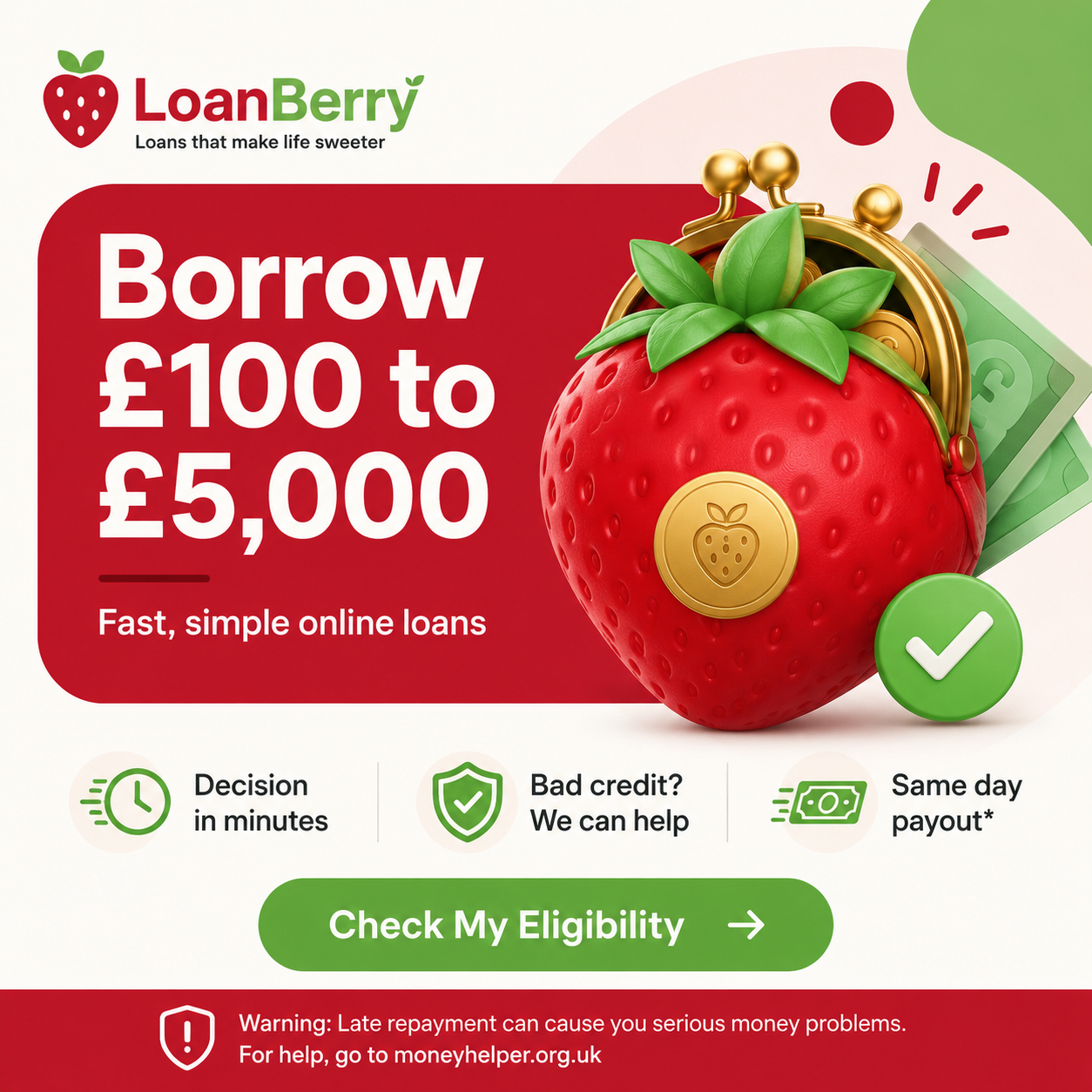 Loan Berry Facebook ad from May 10, 2026