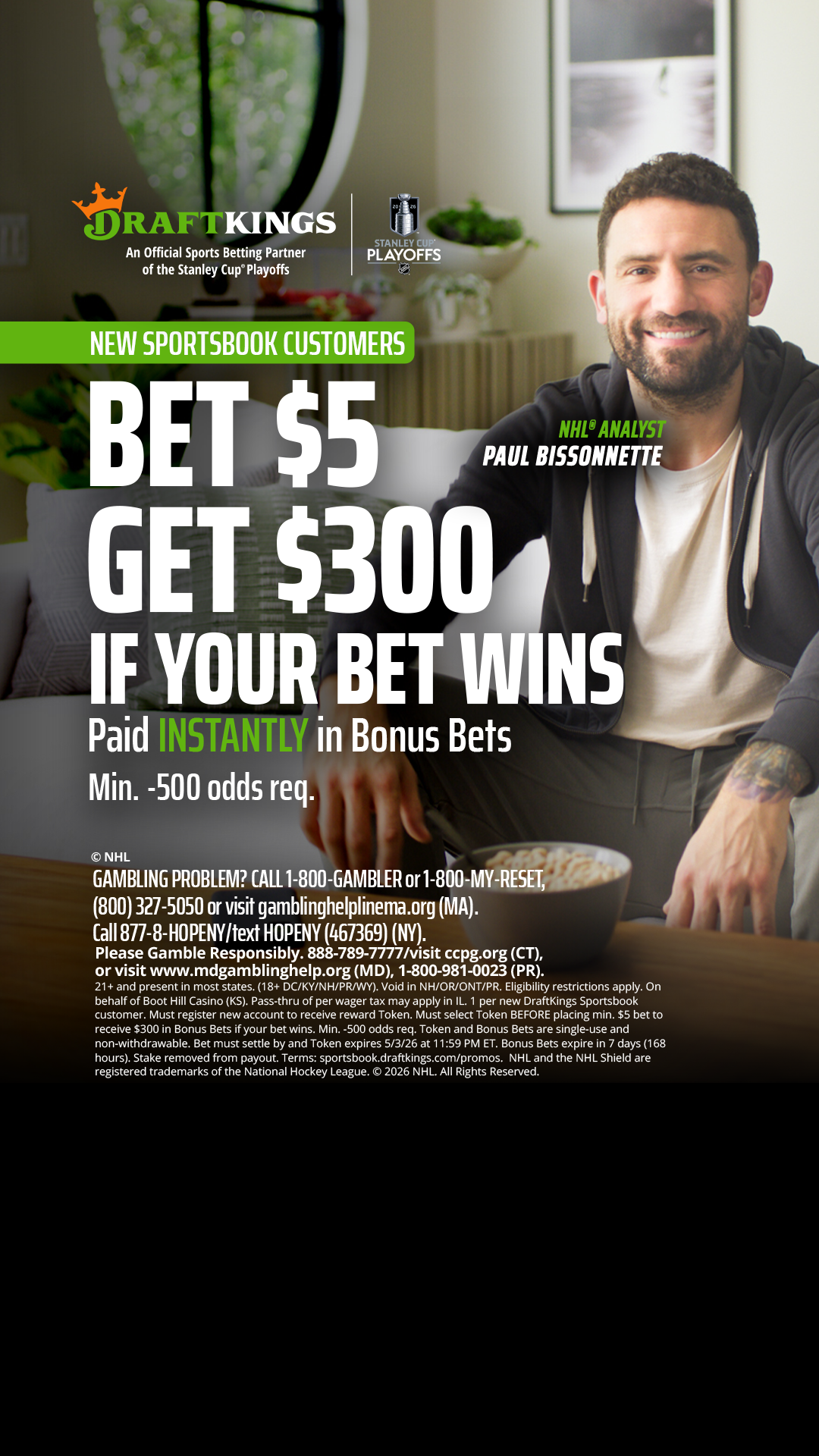 DraftKings Sportsbook Facebook ad