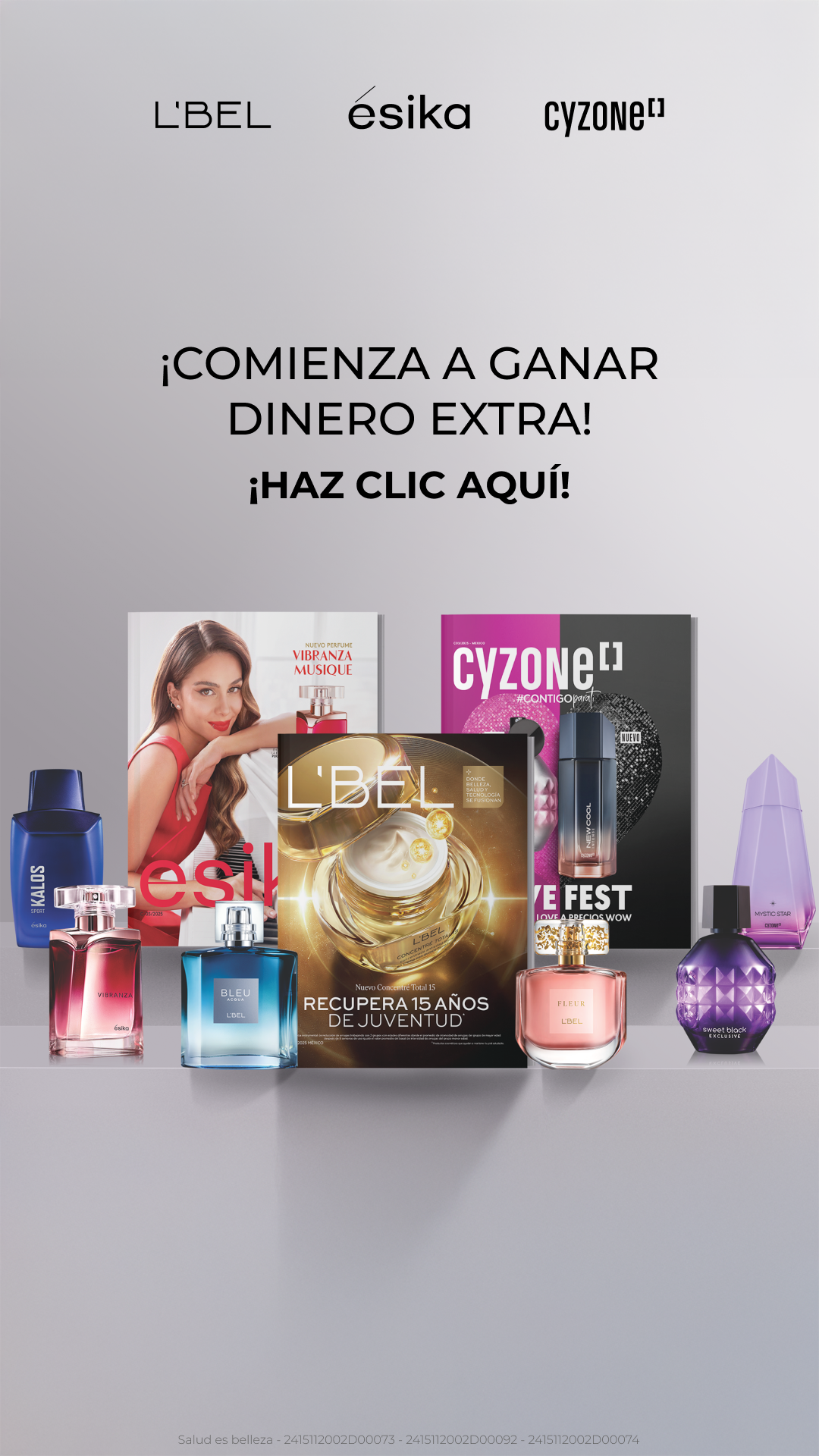 L'BEL, ésika y Cyzone Facebook ad
