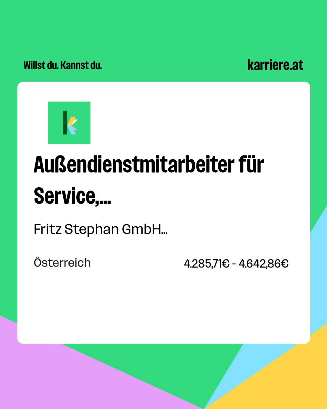 karriere.at Facebook ad