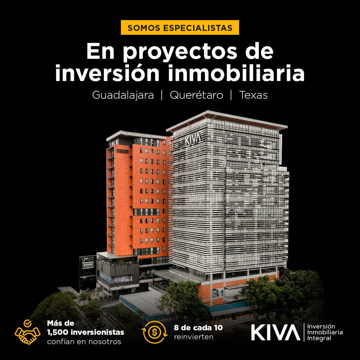 KIVA - Inversión Inmobiliaria Integral Facebook ad: En KIVA conectamos a inversionistas con proyectos de…