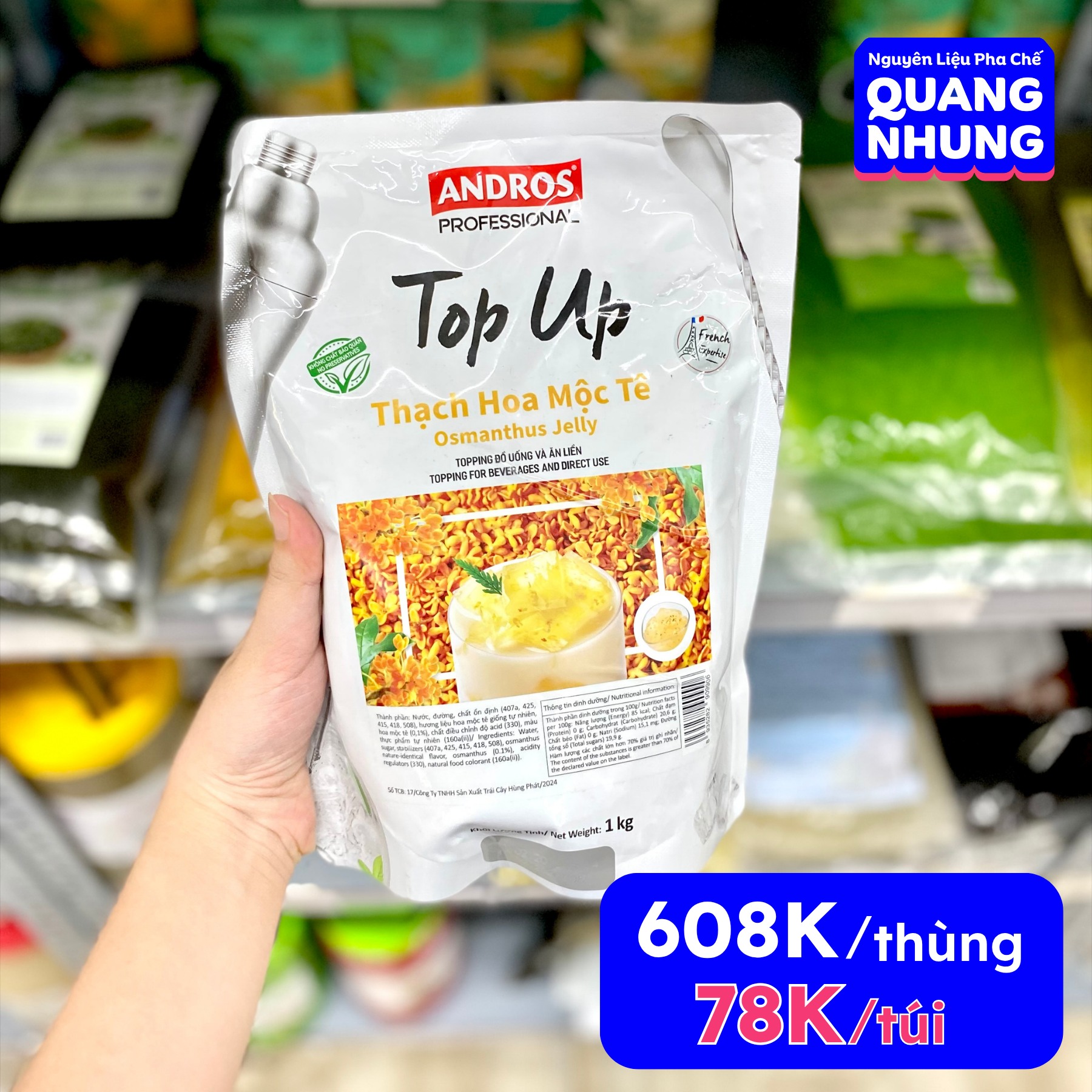 Nguyên liệu pha chế Quang Nhung Facebook ad: Thiếu tiền, thiếu bạc.chứ không thể thiếu nguyên…