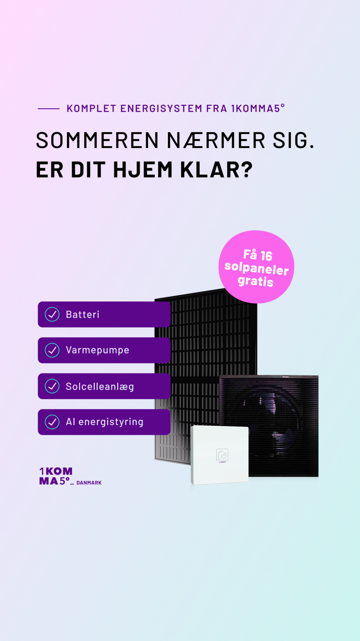 1komma5 Danmark Facebook ad from May 1, 2026
