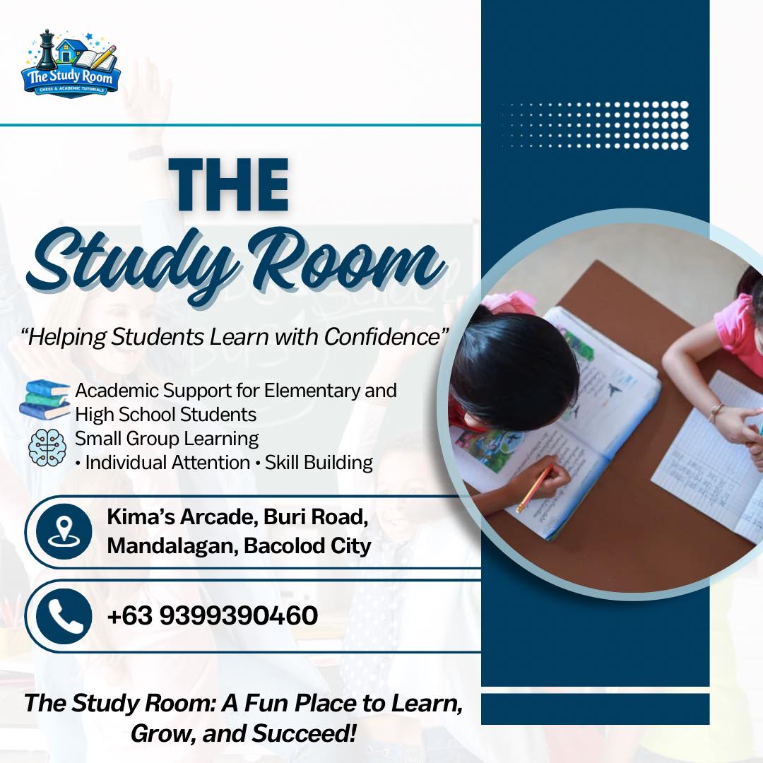 The Study Room Facebook ad: THE STUDY ROOM
