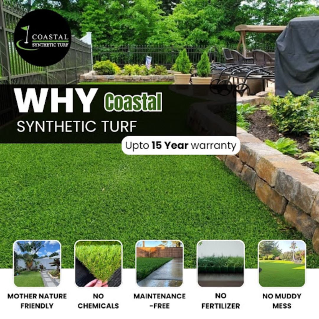 Coastal Synthetic Turf Facebook ad: Transform Your Orlando Lawn in 3 Days with Coastal…