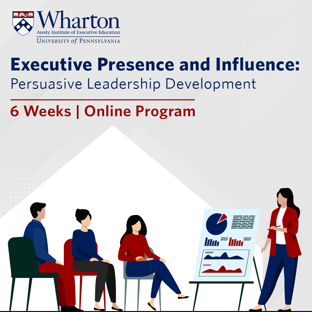 Wharton Executive Education Facebook ad: Gain Competitive Leadership Skills