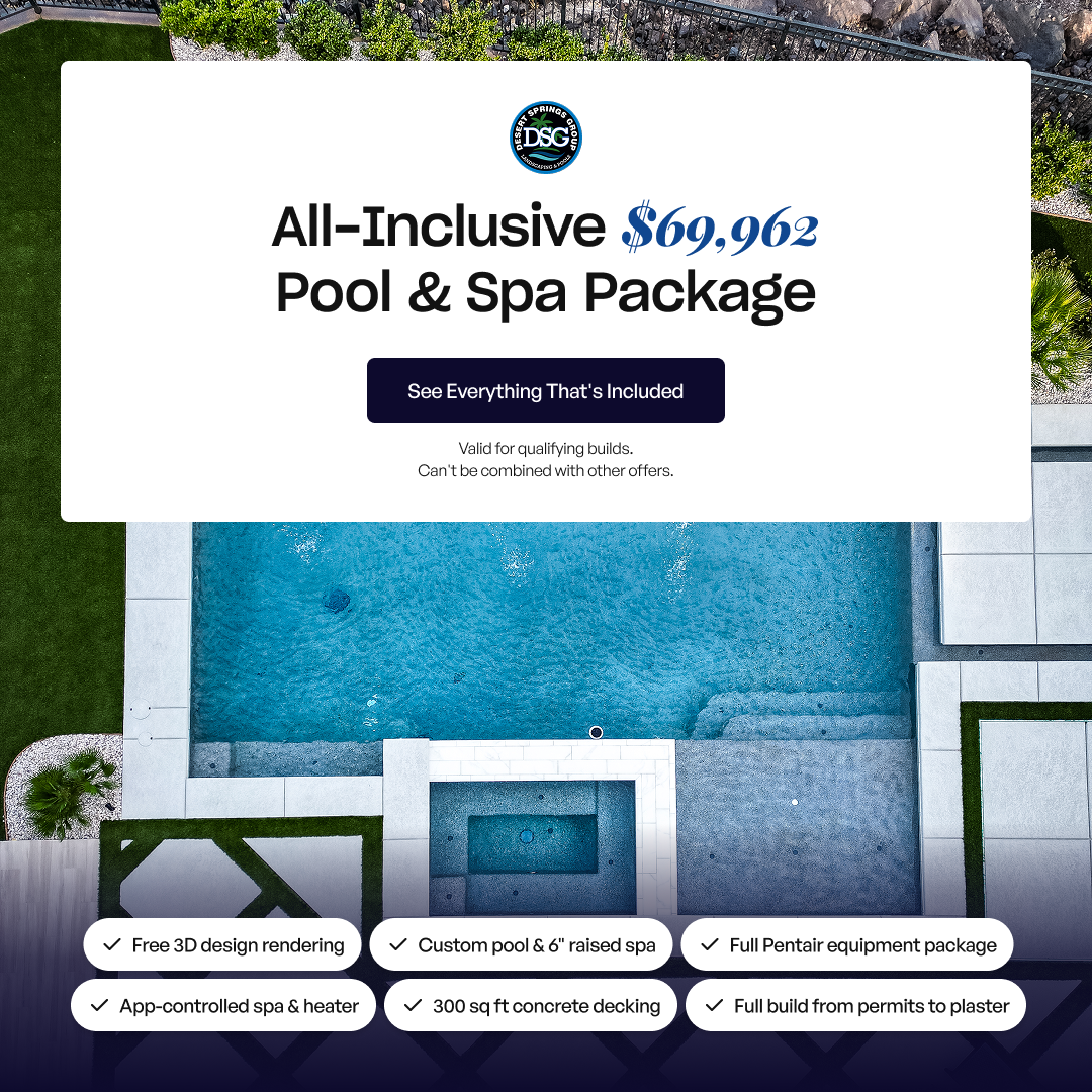 Desert Springs Pools and Spas Facebook ad: One Price. Everything Included.