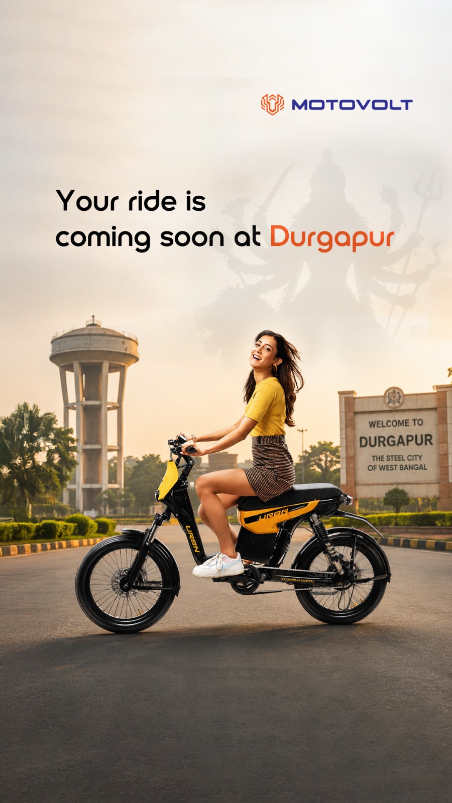 Motovolt India Facebook ad: Experience the Ride, Book Your Test Ride Now
