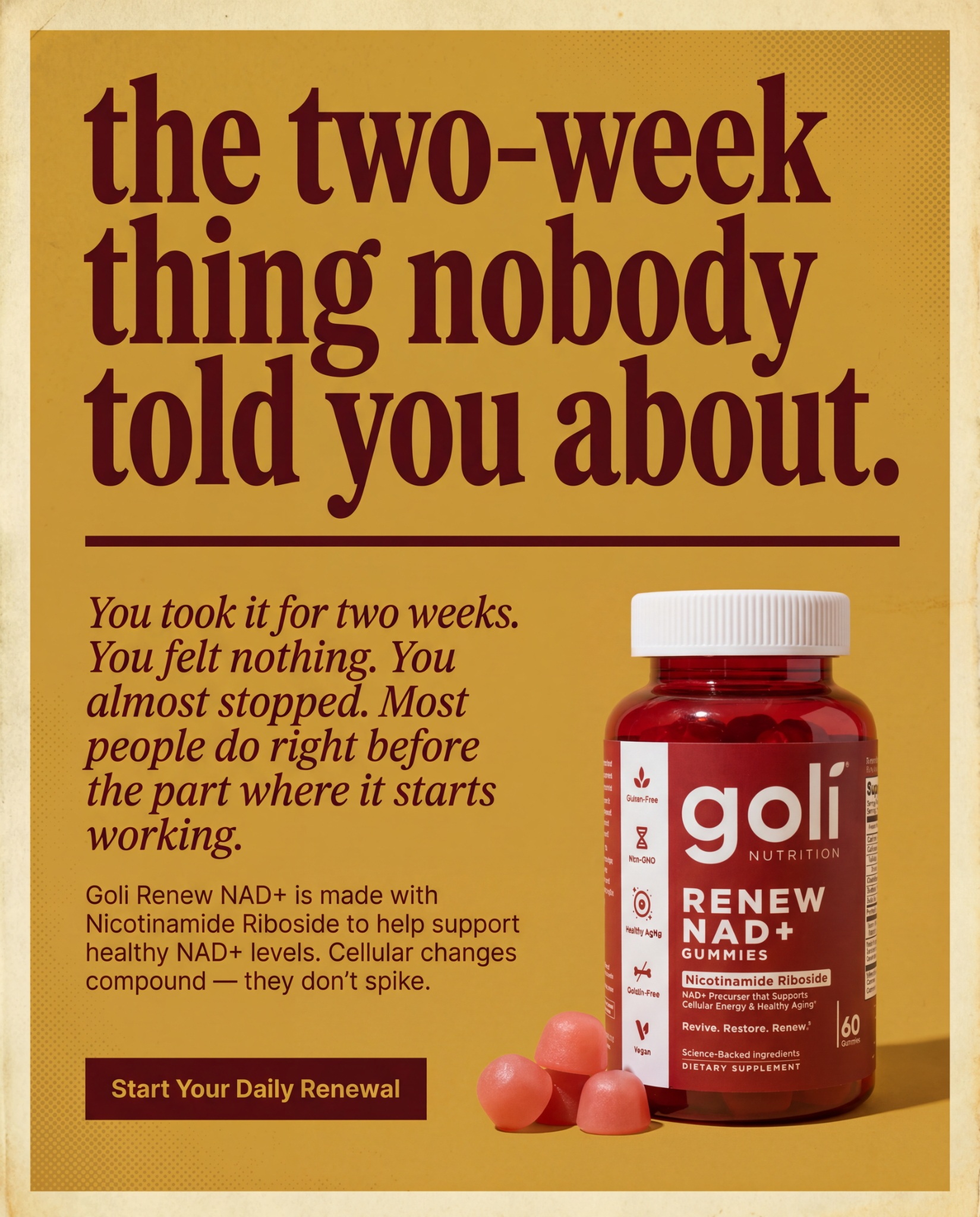Goli Facebook ad