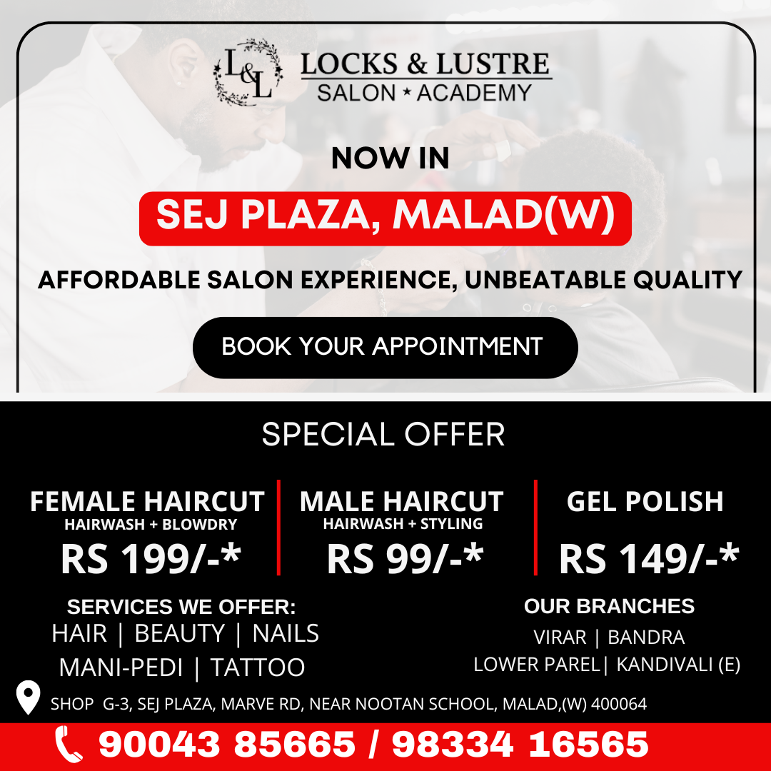 Locks & Lustre Salon and Academy, Malad Facebook ad from Dec 9, 2025