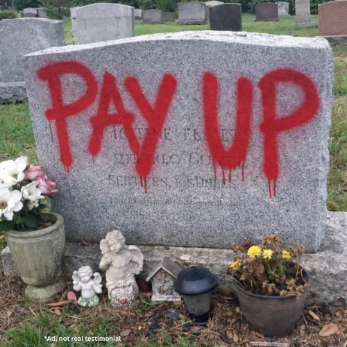 Zoey Harper Facebook ad: Up to $25k* in Final Expense Coverage