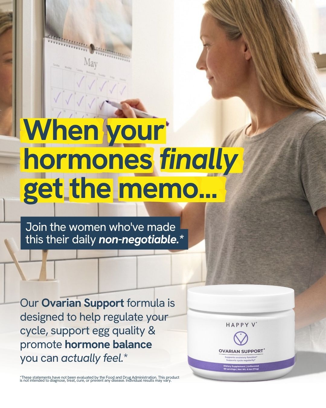 Happy V Facebook ad
