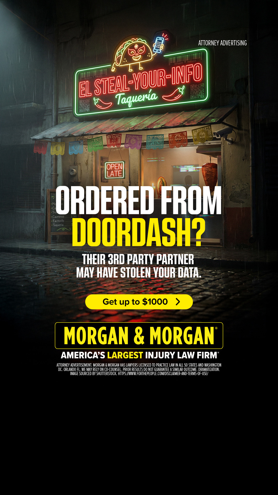Morgan & Morgan Facebook ad