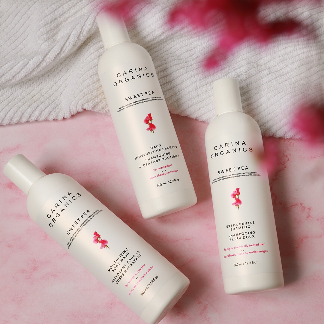 Carina Organics Facebook ad: 100% Natural & Toxin-Free