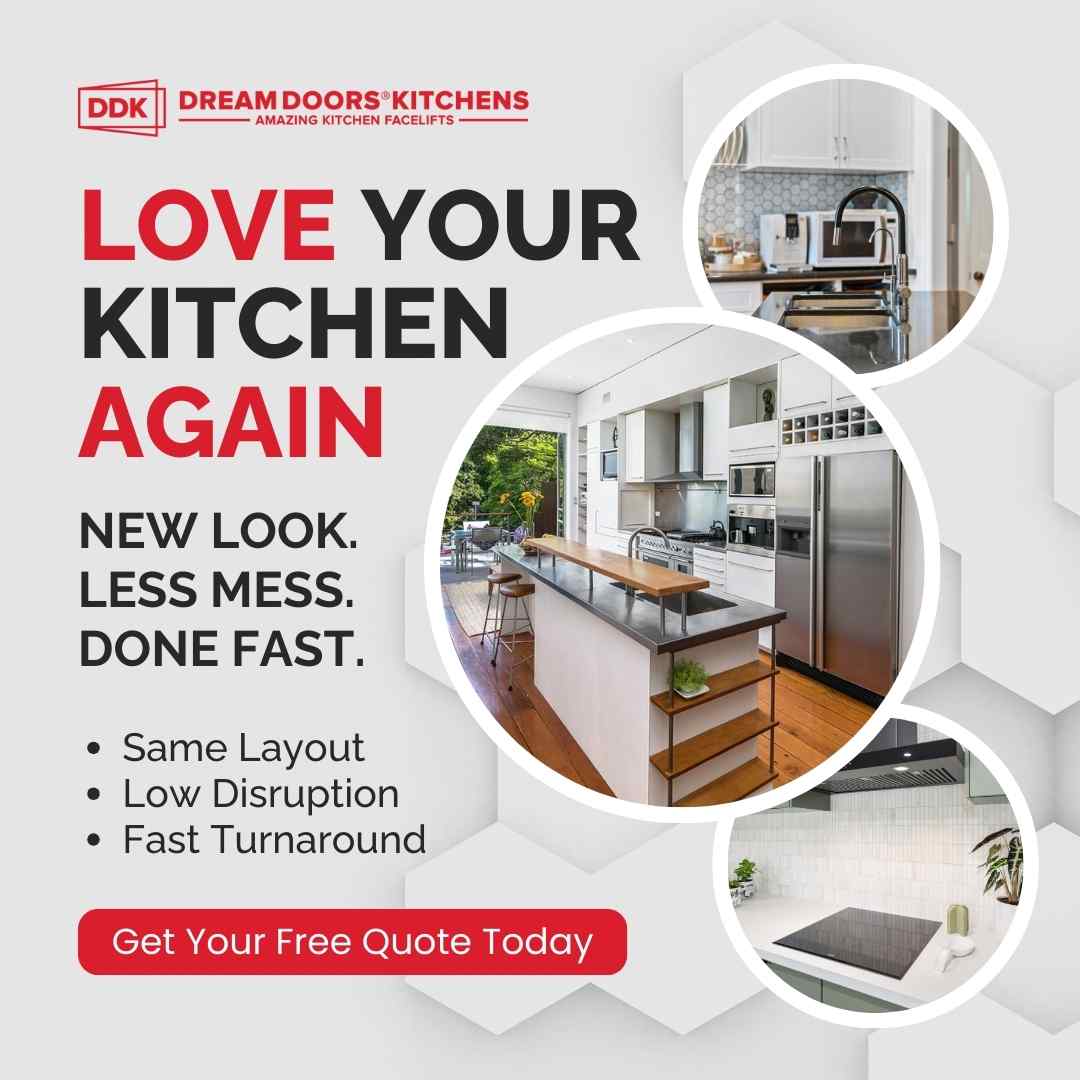 Dream Doors Kitchens Melbourne North Facebook ad: You may not need a full renovation.