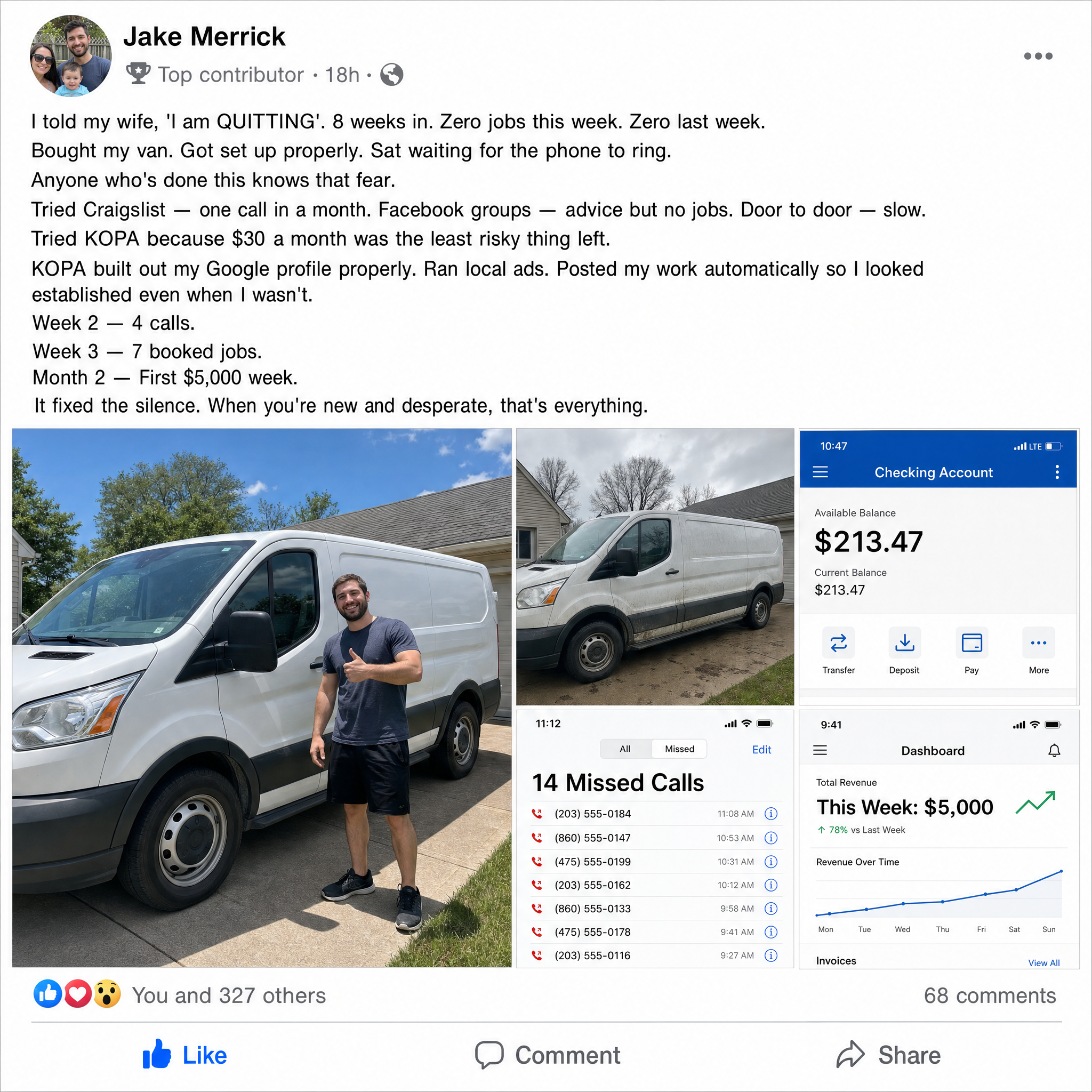 Michael Smith Facebook ad: More Clients, Starting This Week