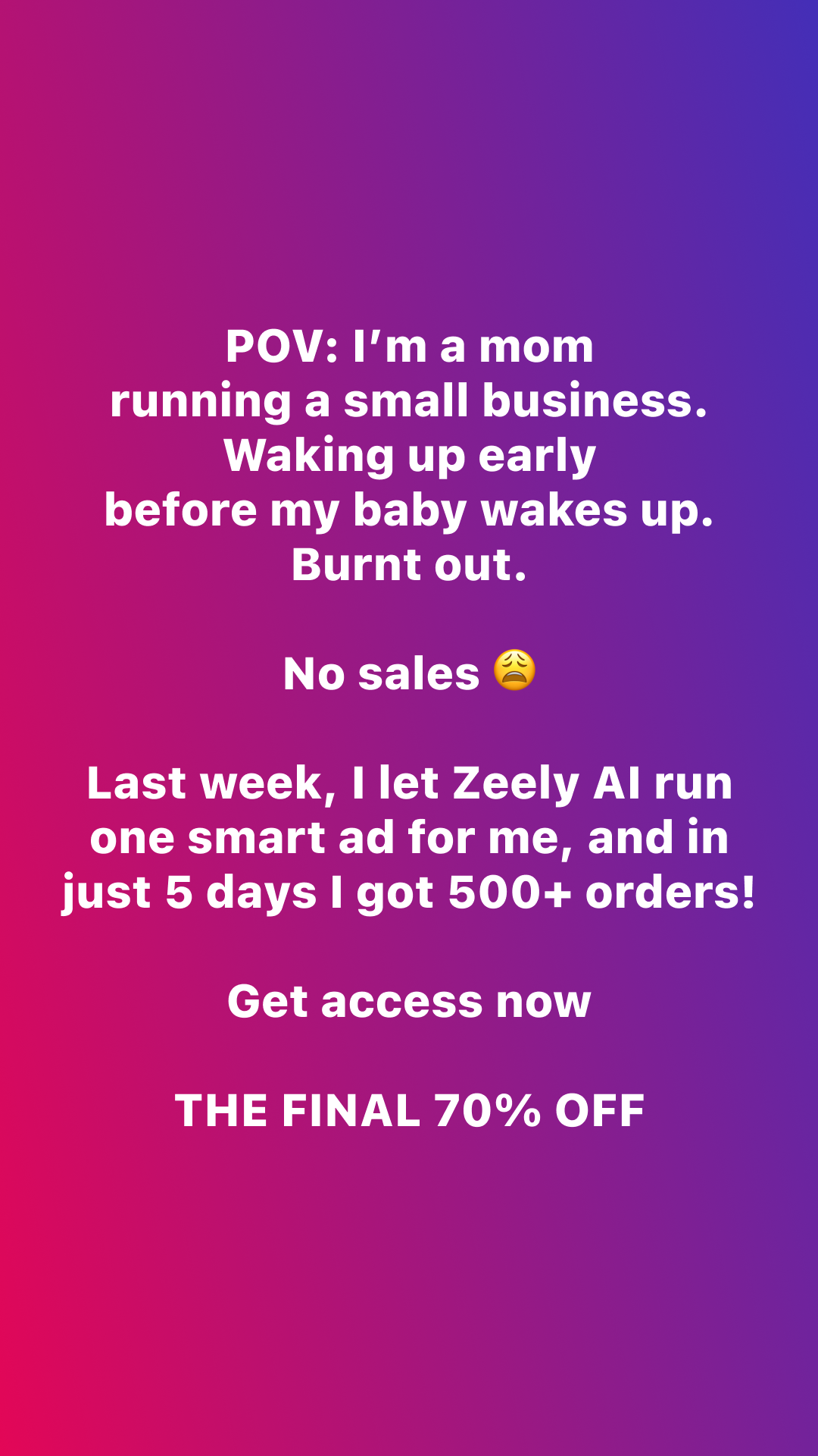 Zeely Facebook ad