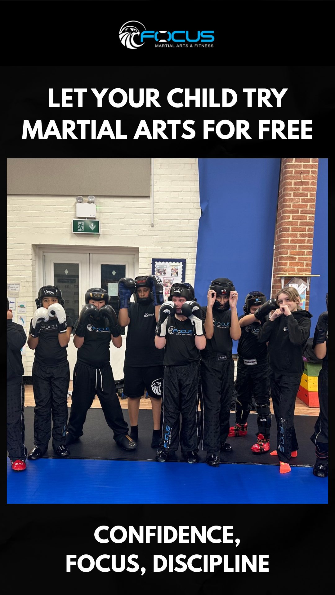 Focus Martial Arts & Fitness Facebook ad from Feb 27, 2026
