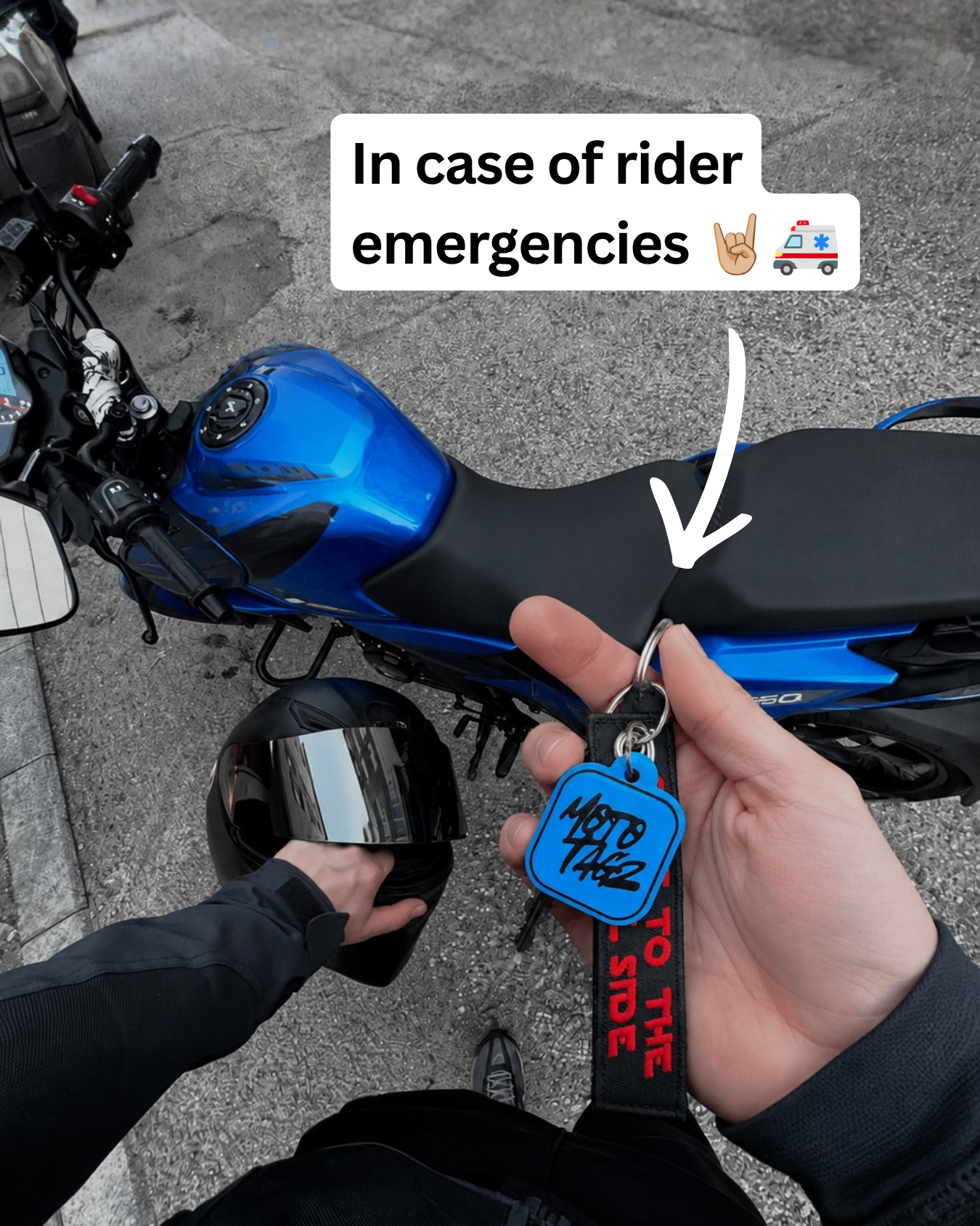MotoTagz Facebook ad: Every Rider Should Carry This