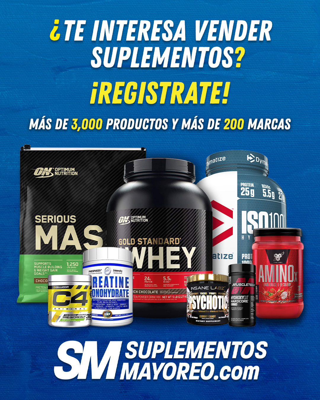 Suplementos Mayoreo Facebook ad from May 15, 2025