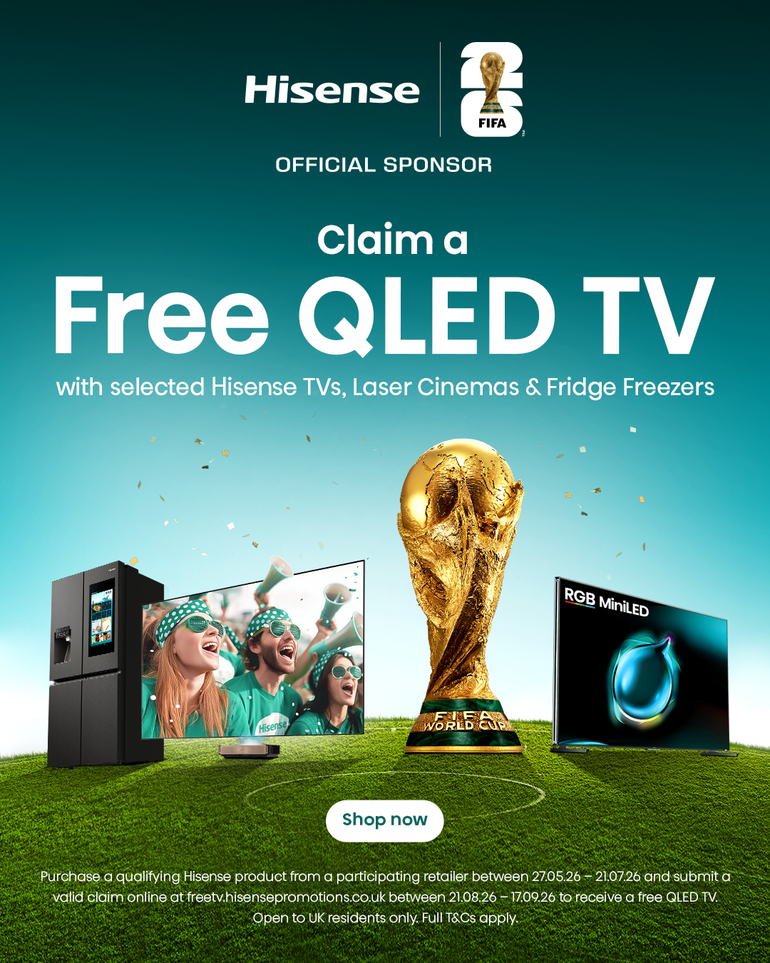 Hisense Facebook ad from May 27, 2026