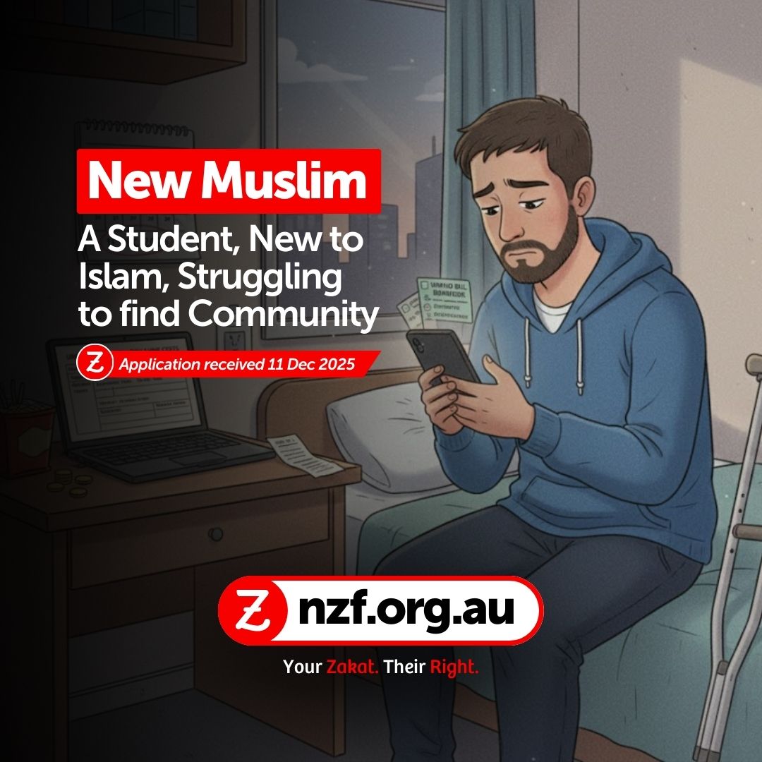 National Zakat Foundation Australia Facebook ad: Revert brother facing hardship