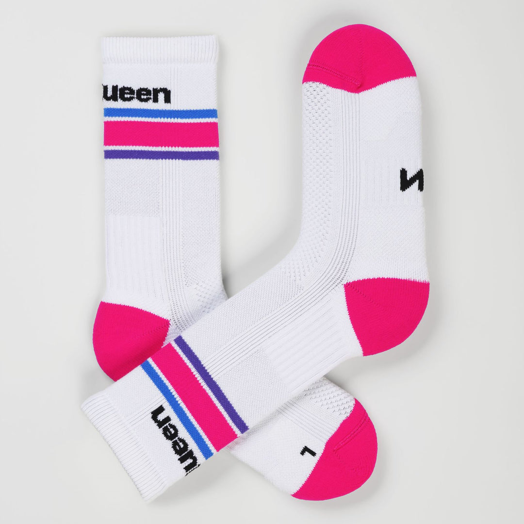 NoTennis.court Facebook ad: Padel-Socken. Leicht. Atmungsaktiv.