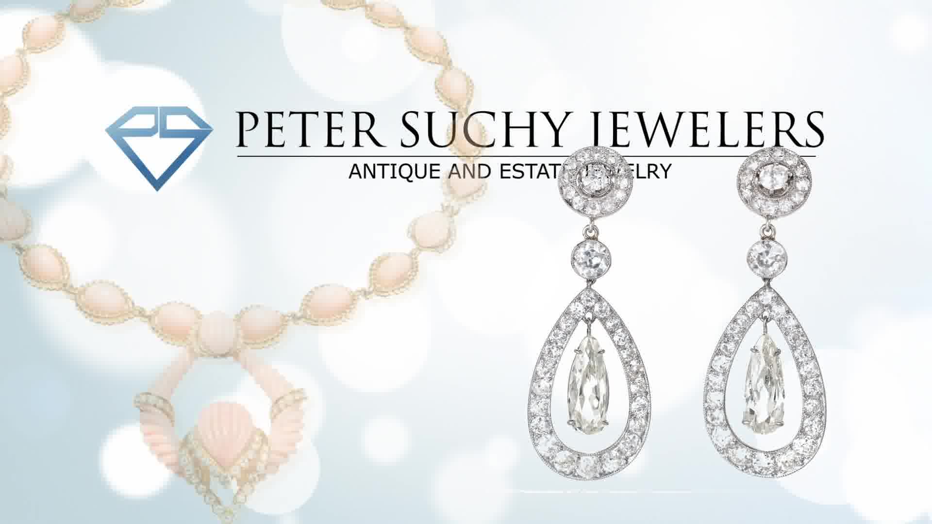 Peter Suchy Jewelers Facebook ad: We are now open, visit us at petersuchyjewelers.com…