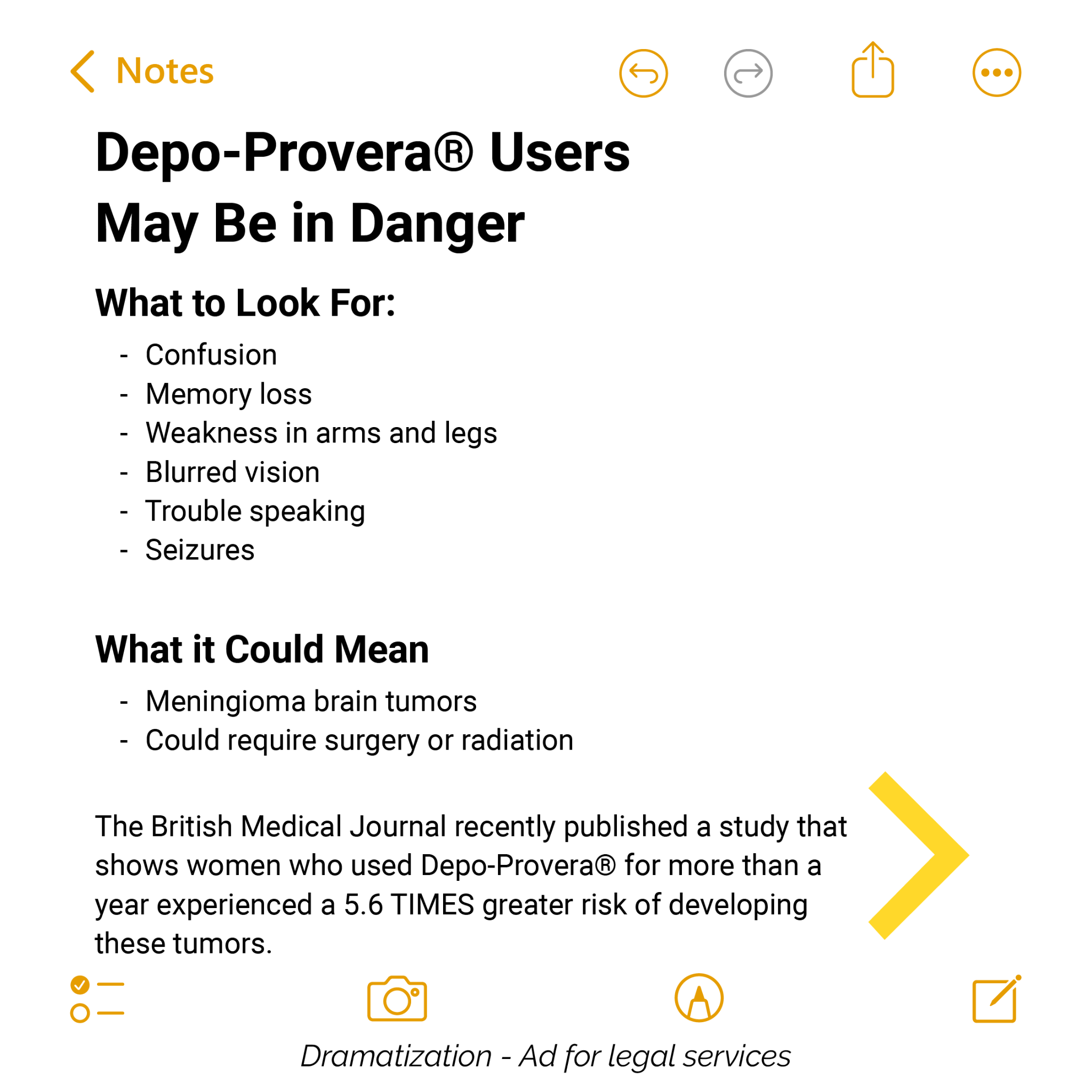 Depo-Provera Lawsuit Claims Facebook ad from Mar 4, 2026