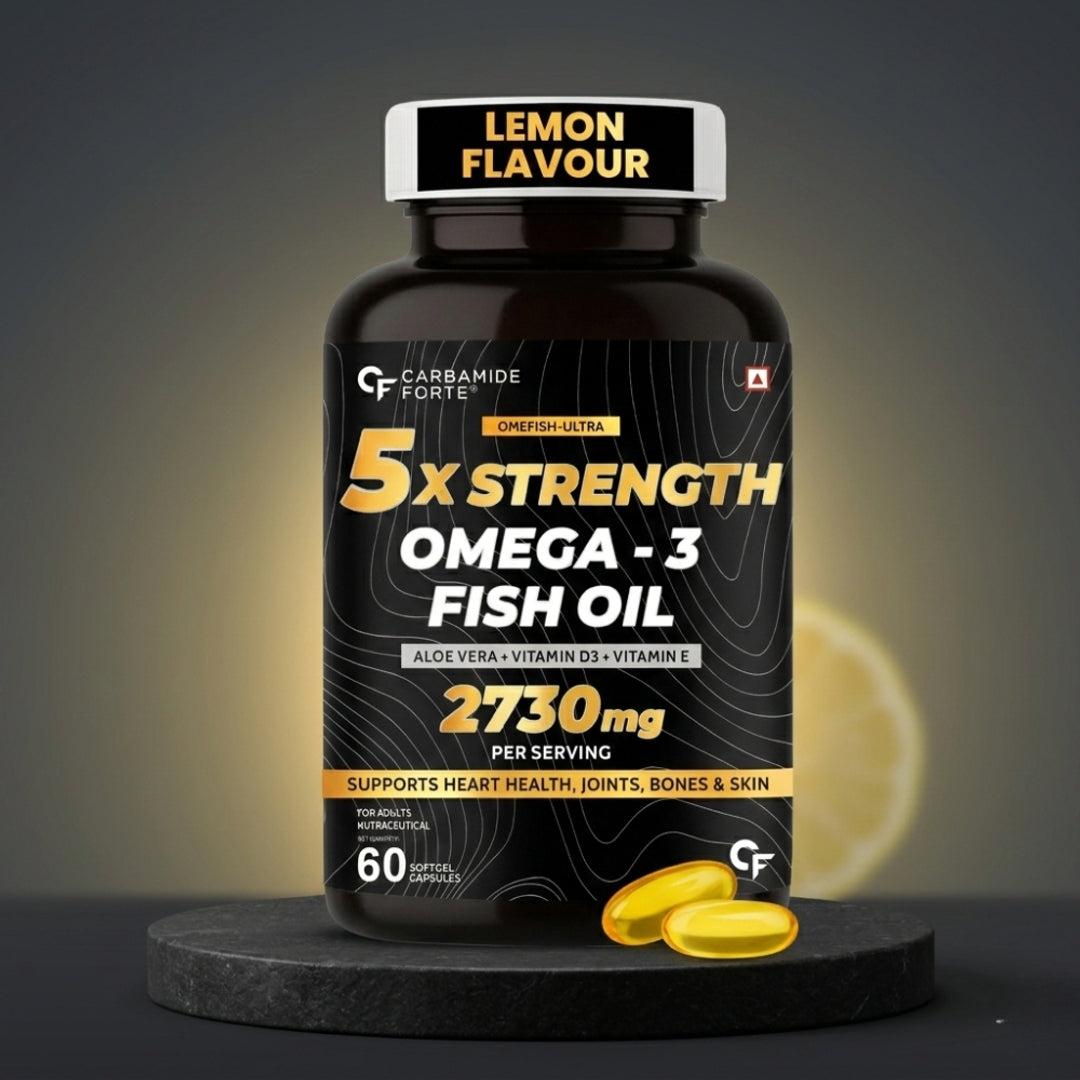 Carbamide Forte Facebook ad: With 5X strength, Carbamide Forte Omega 3 delivers…
