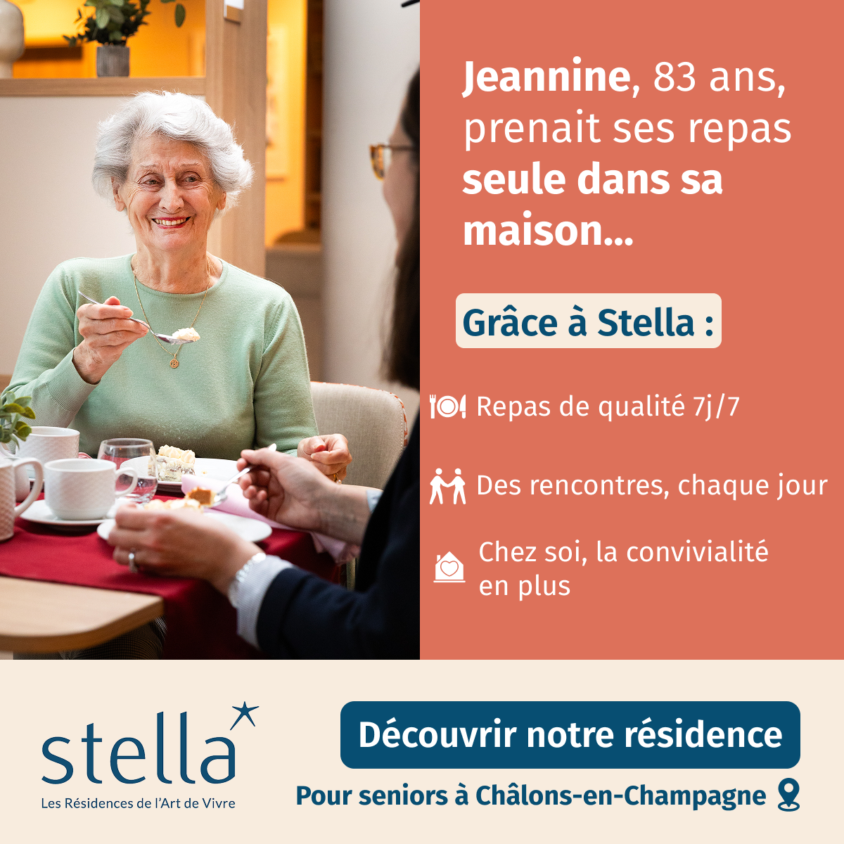 Stella Résidences Seniors Facebook ad