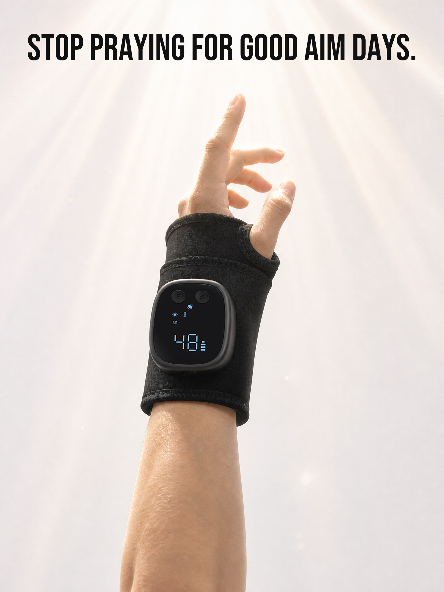 AimRest Facebook ad: Warm, responsive hands before you even queue up.